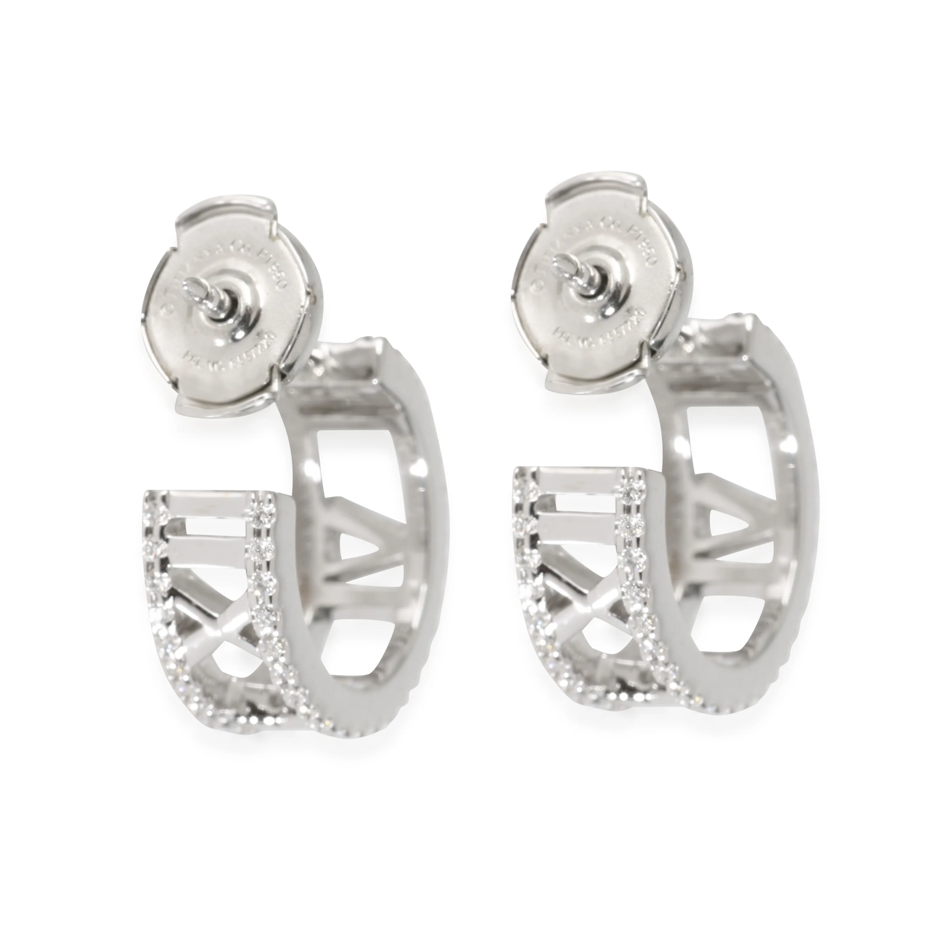 Atlas Earring in 18k White Gold 0.3 CTW - Image 3