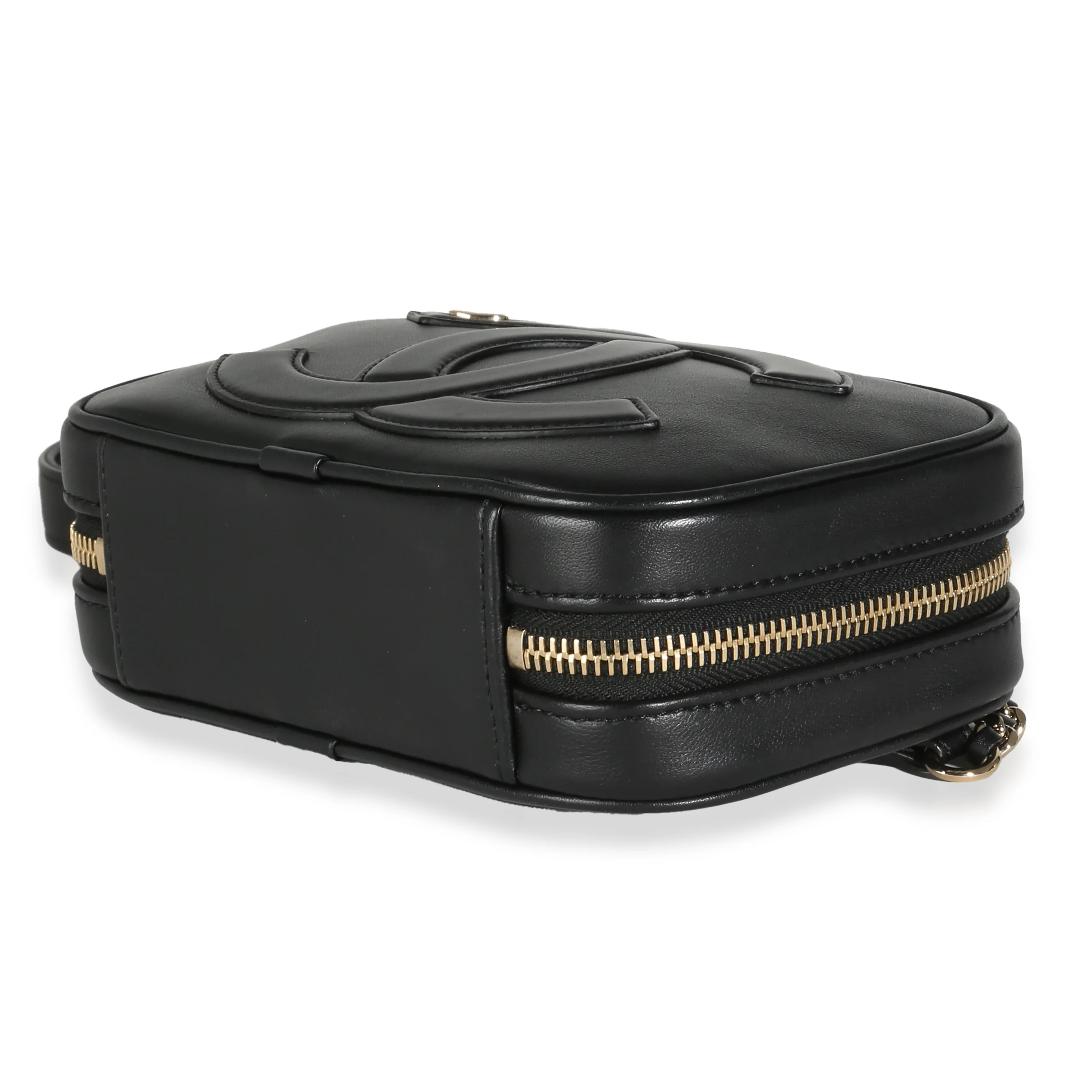 Black Lambskin CC Mania Camera Waist Bag - Image 7