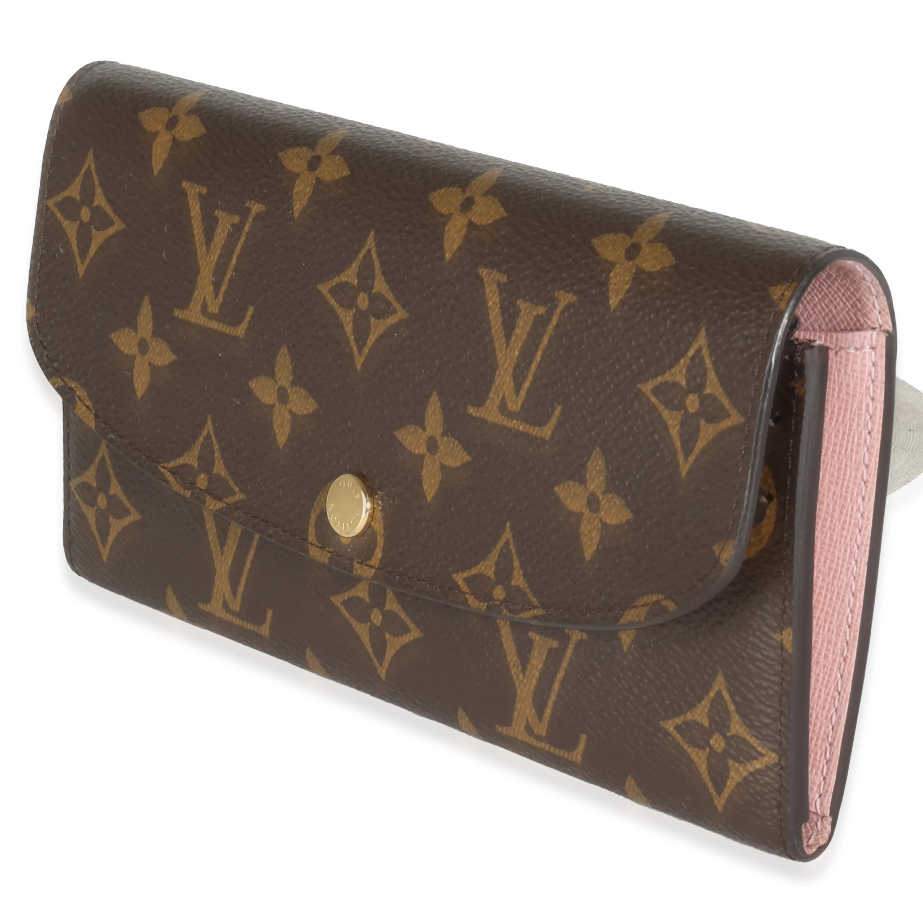 Rose Ballerine Monogram Canvas Emilie Wallet - Image 2