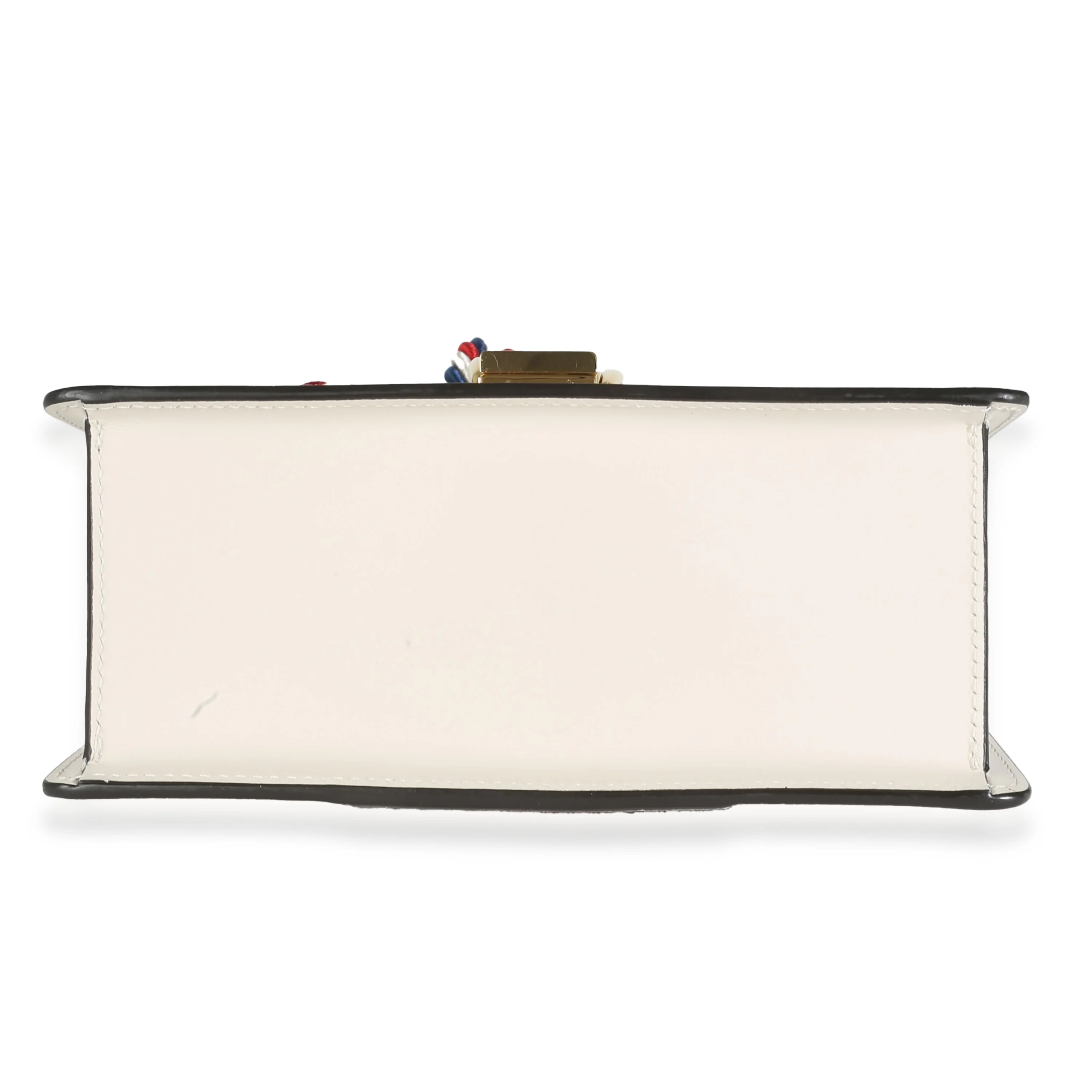 White Calfskin Mini Sylvie Top Handle Bag - Image 3