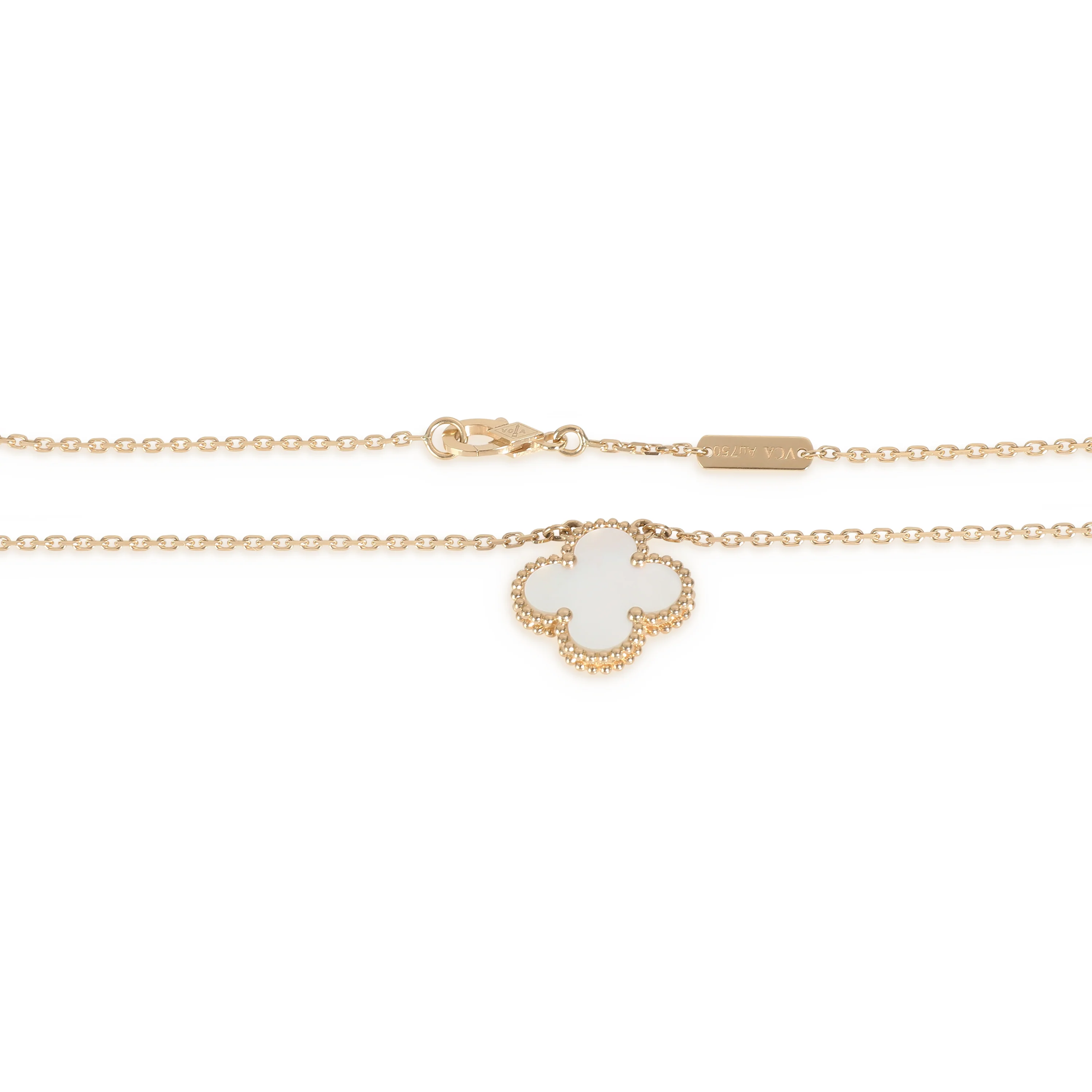 Alhambra Mother Of Pearl Pendant in 18k Yellow Gold - Image 2