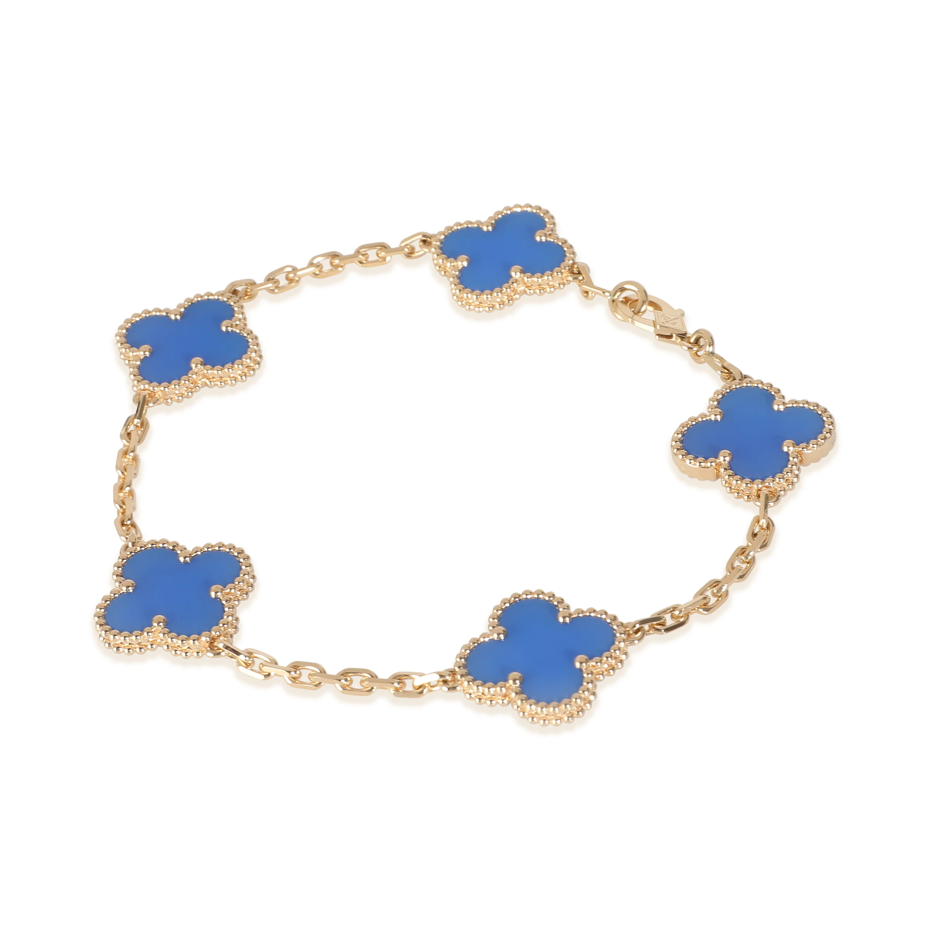 Alhambra Agate Bracelet in 18k Yellow Gold - Image 2