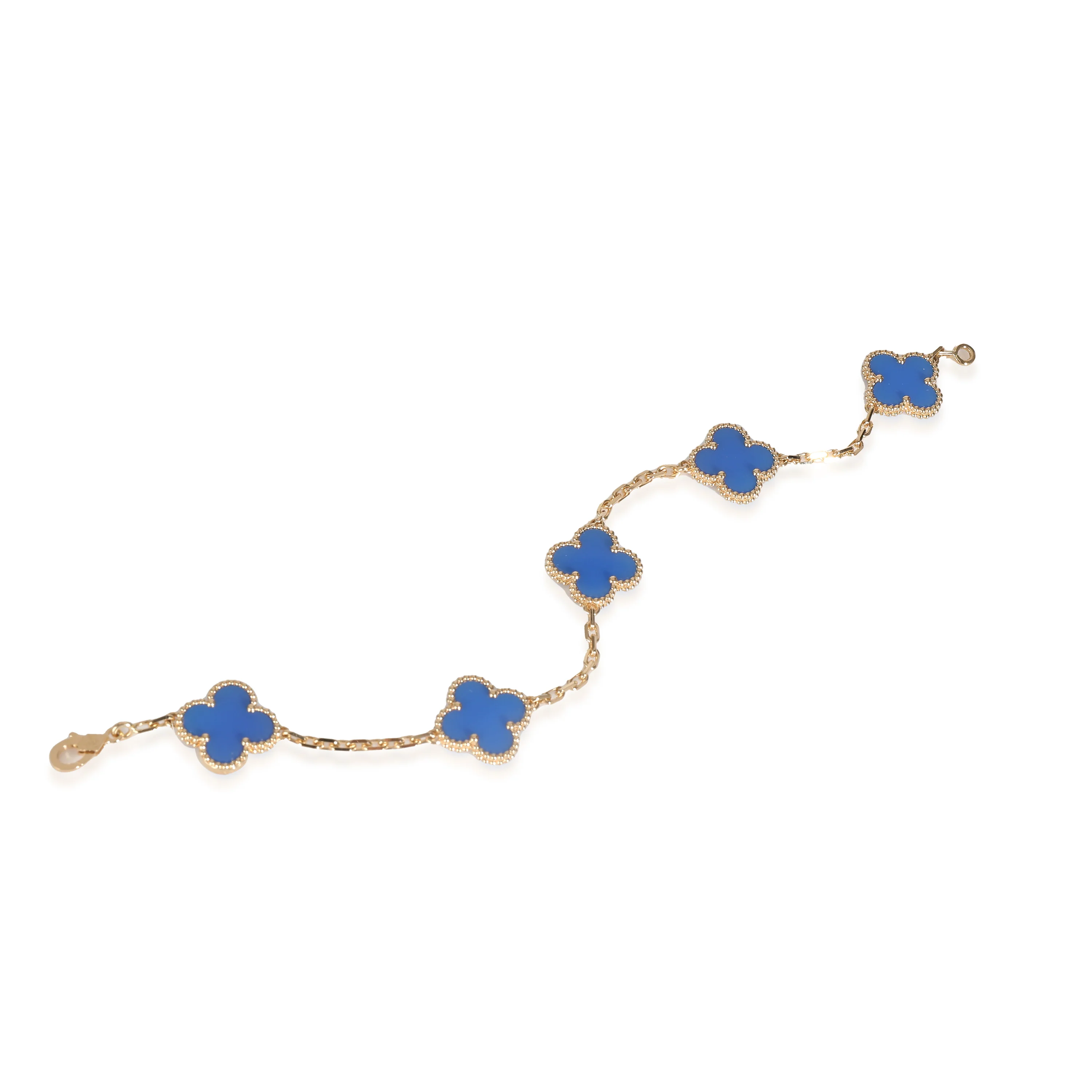 Alhambra Agate Bracelet in 18k Yellow Gold - Image 4