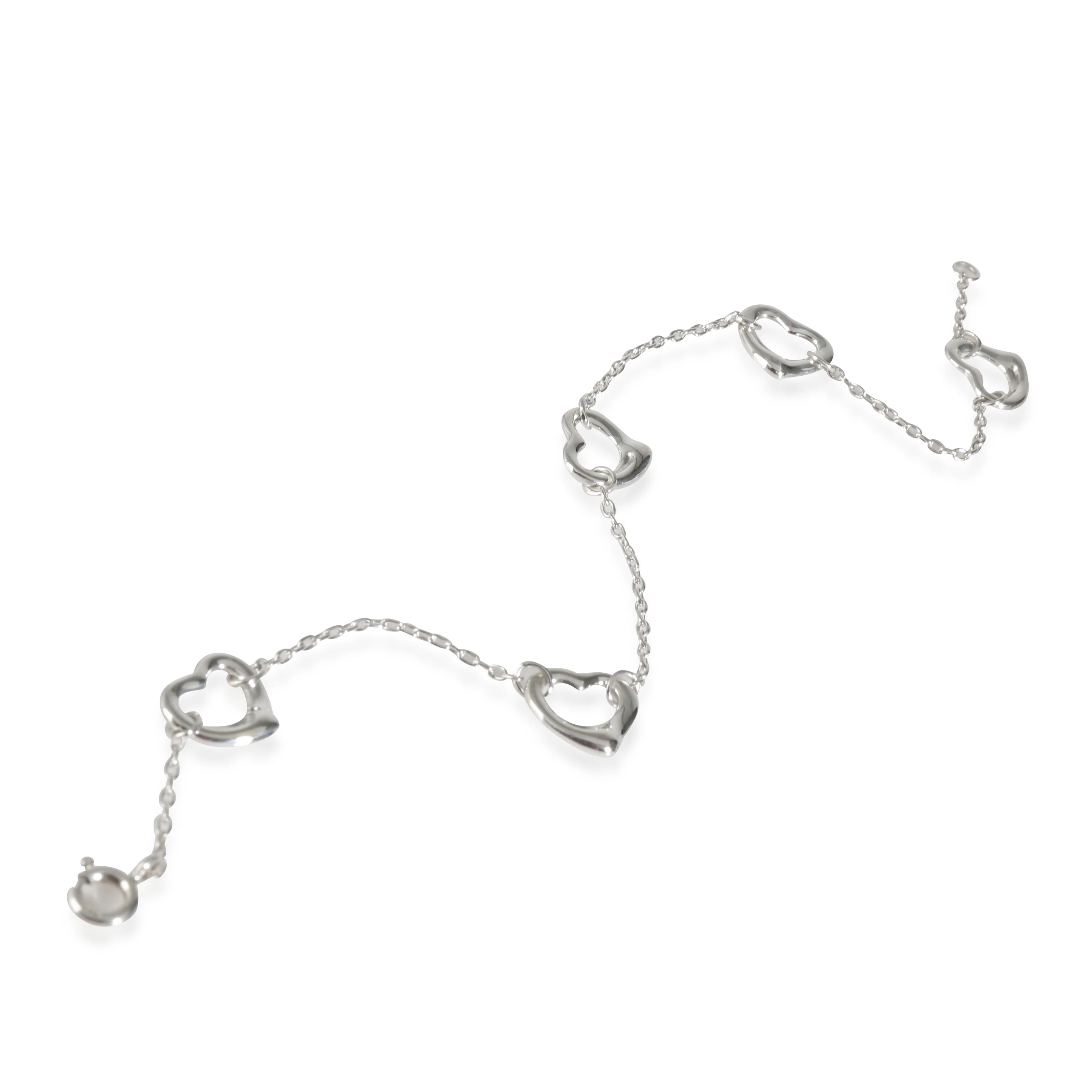 Elsa Peretti Open Heart 5 Station Bracelet in Sterling Silver - Image 2