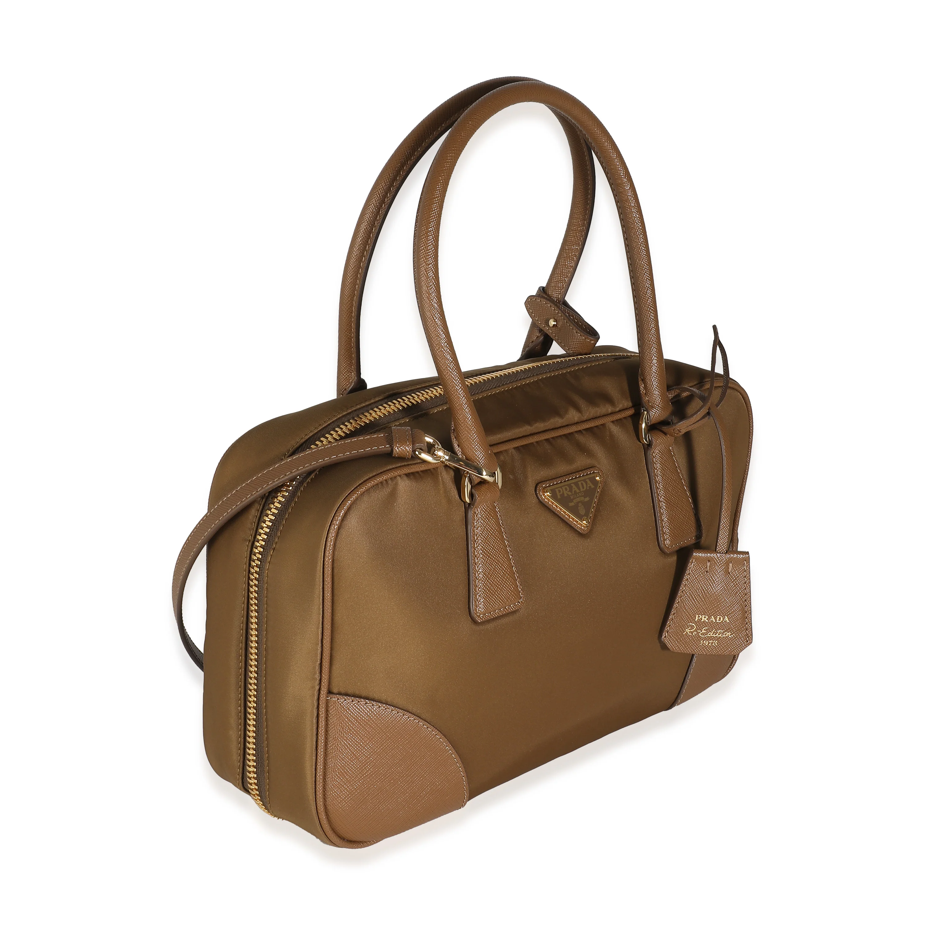 Cork Beige Re-Nylon Medium Re-Edition 1978 Top Handle - Image 3