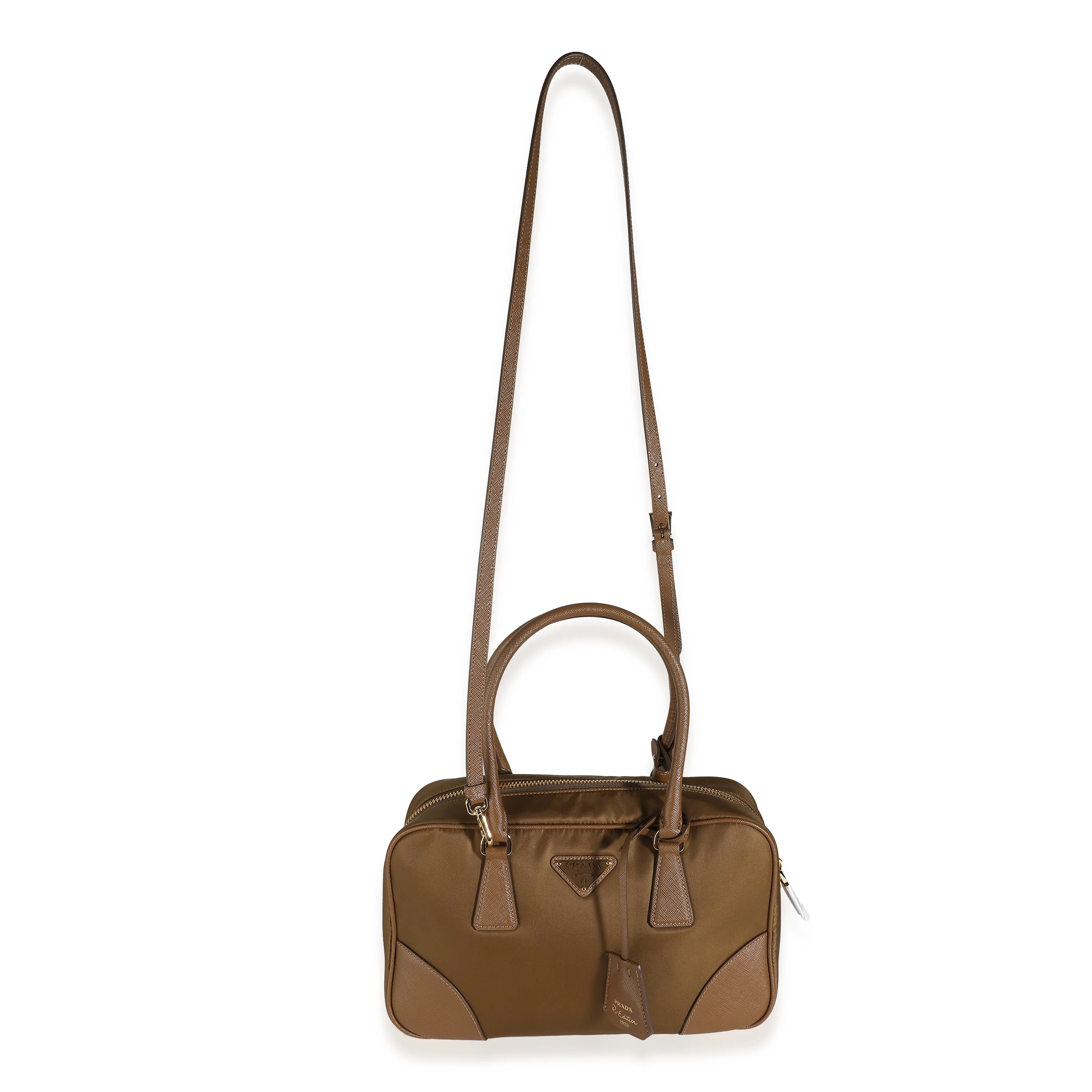 Cork Beige Re-Nylon Medium Re-Edition 1978 Top Handle - Image 7