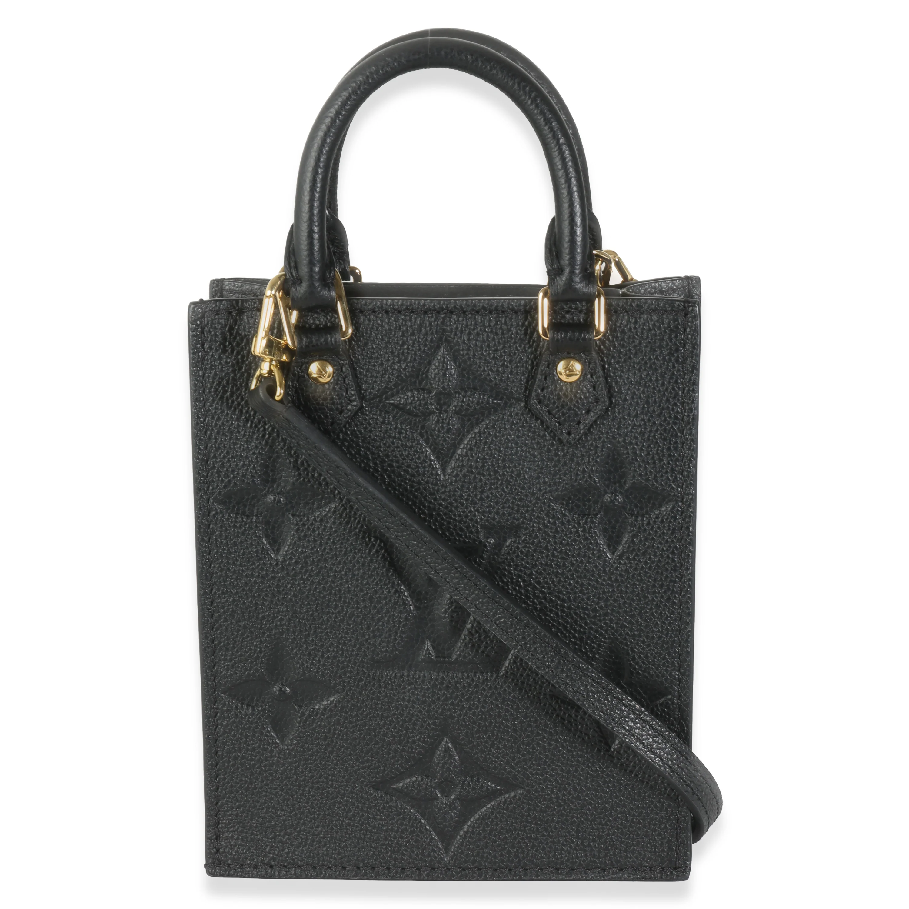 Black Monogram Empreinte Petite Sac Plat - Image 4