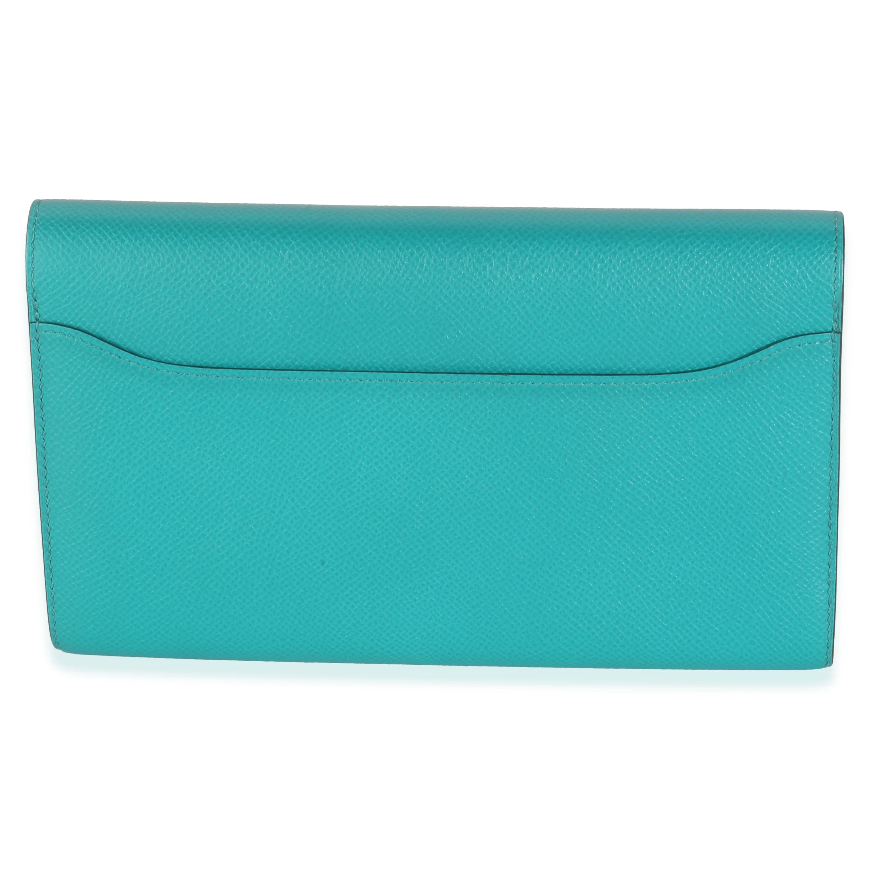 Bleu Paon Epsom Constance Long Wallet - Image 4