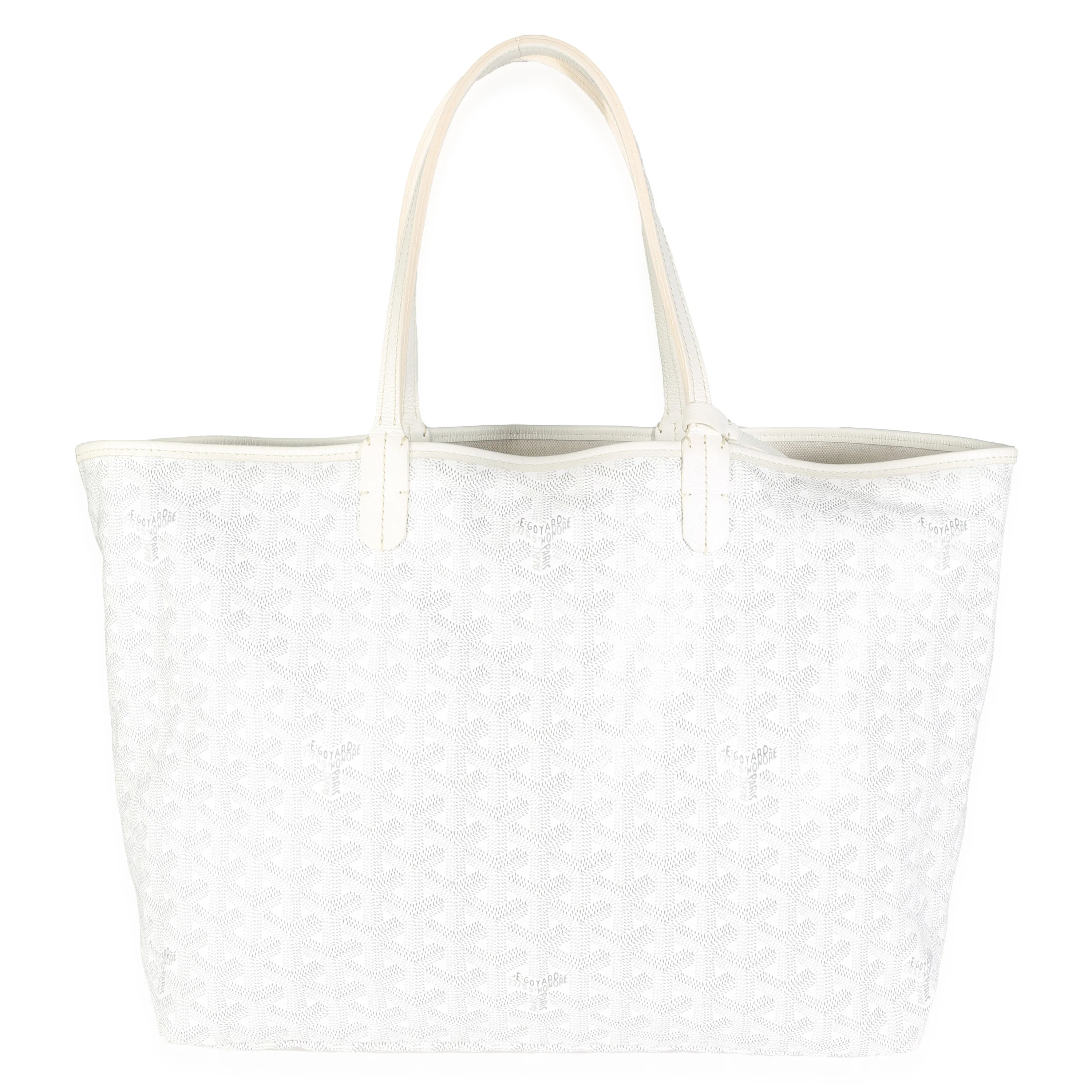 White Goyardine Canvas Bulldog Saint Louis PM - Image 4