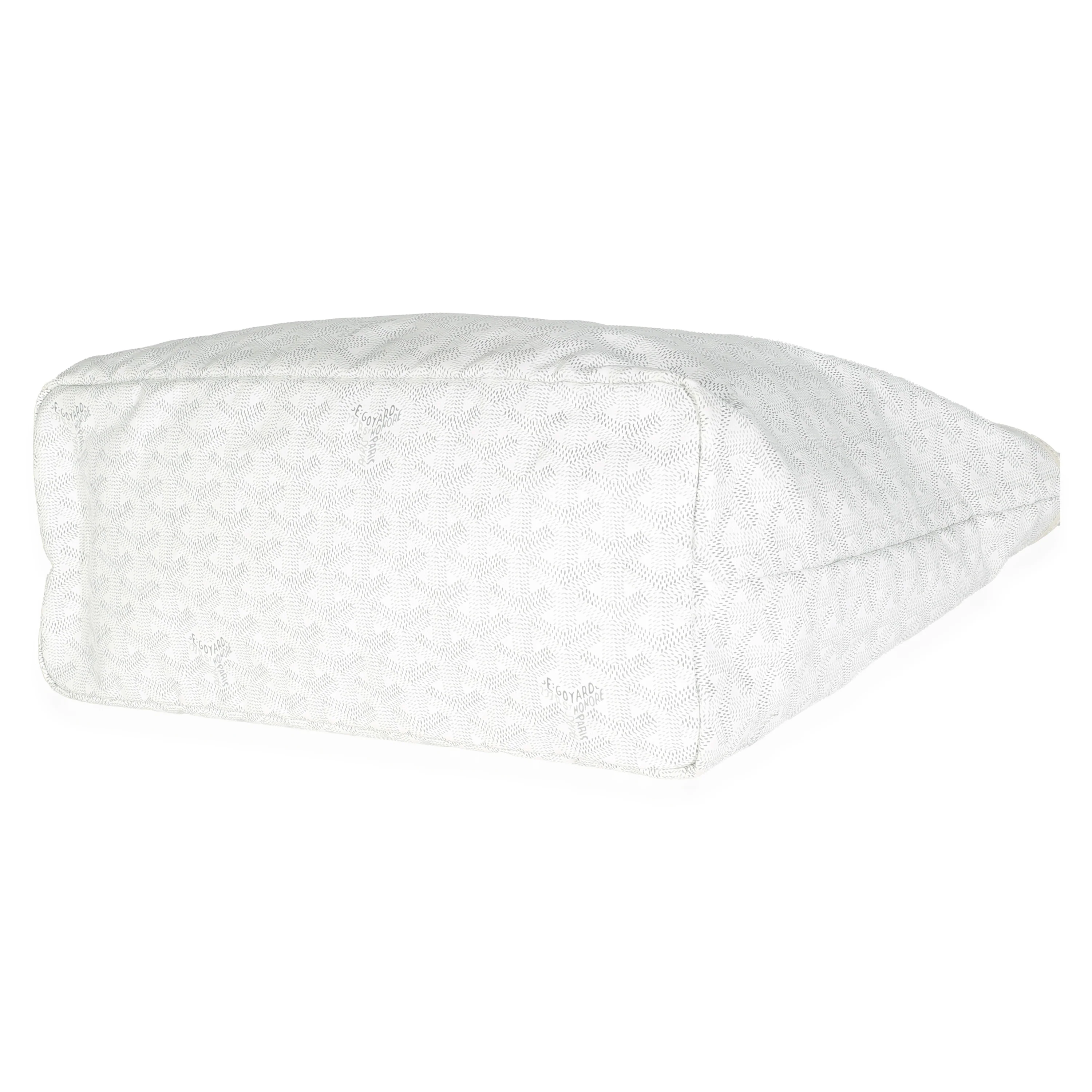 White Goyardine Canvas Bulldog Saint Louis PM - Image 7
