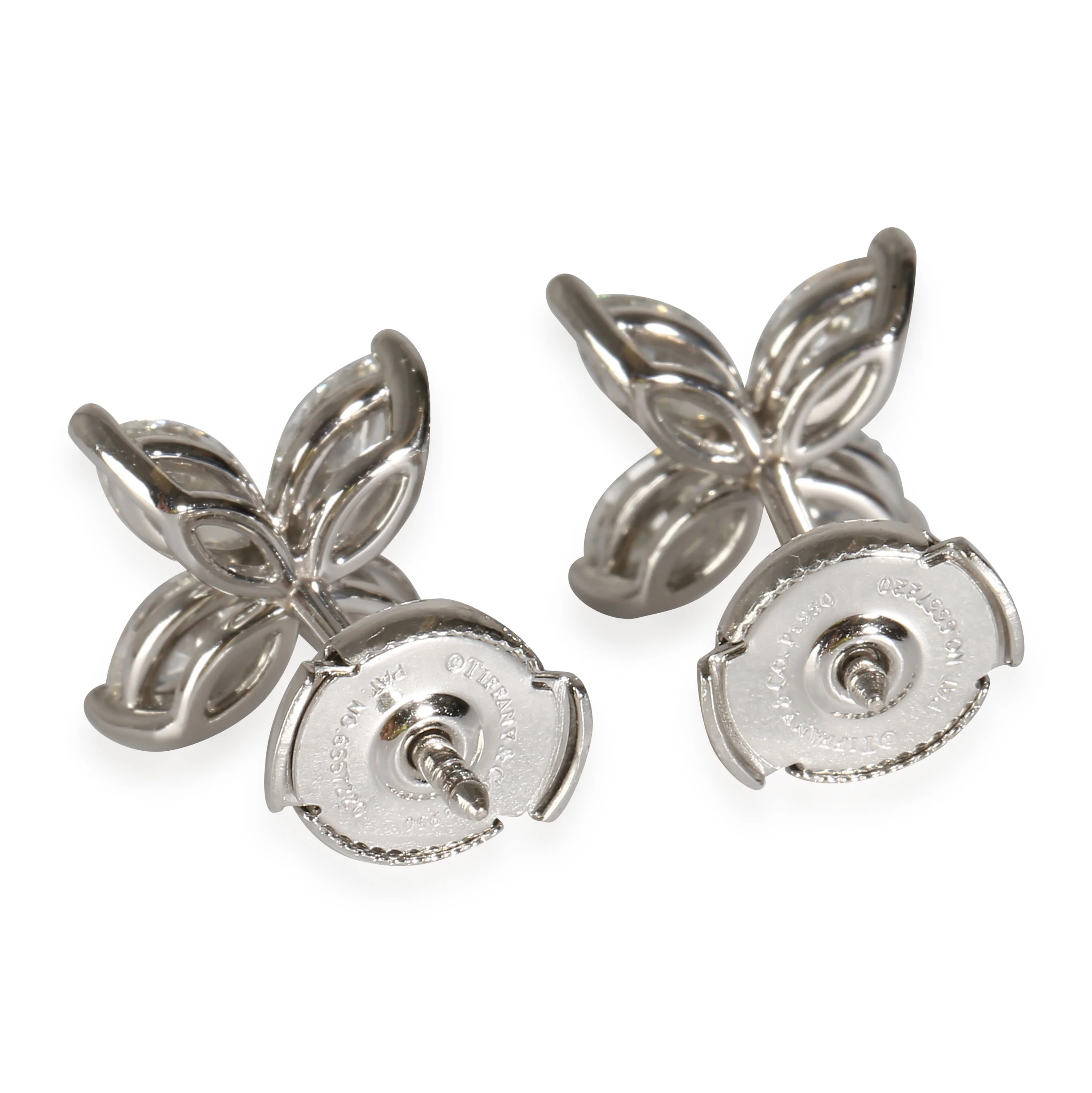 Victoria Earrings in Platinum 1.62 CTW - Image 3