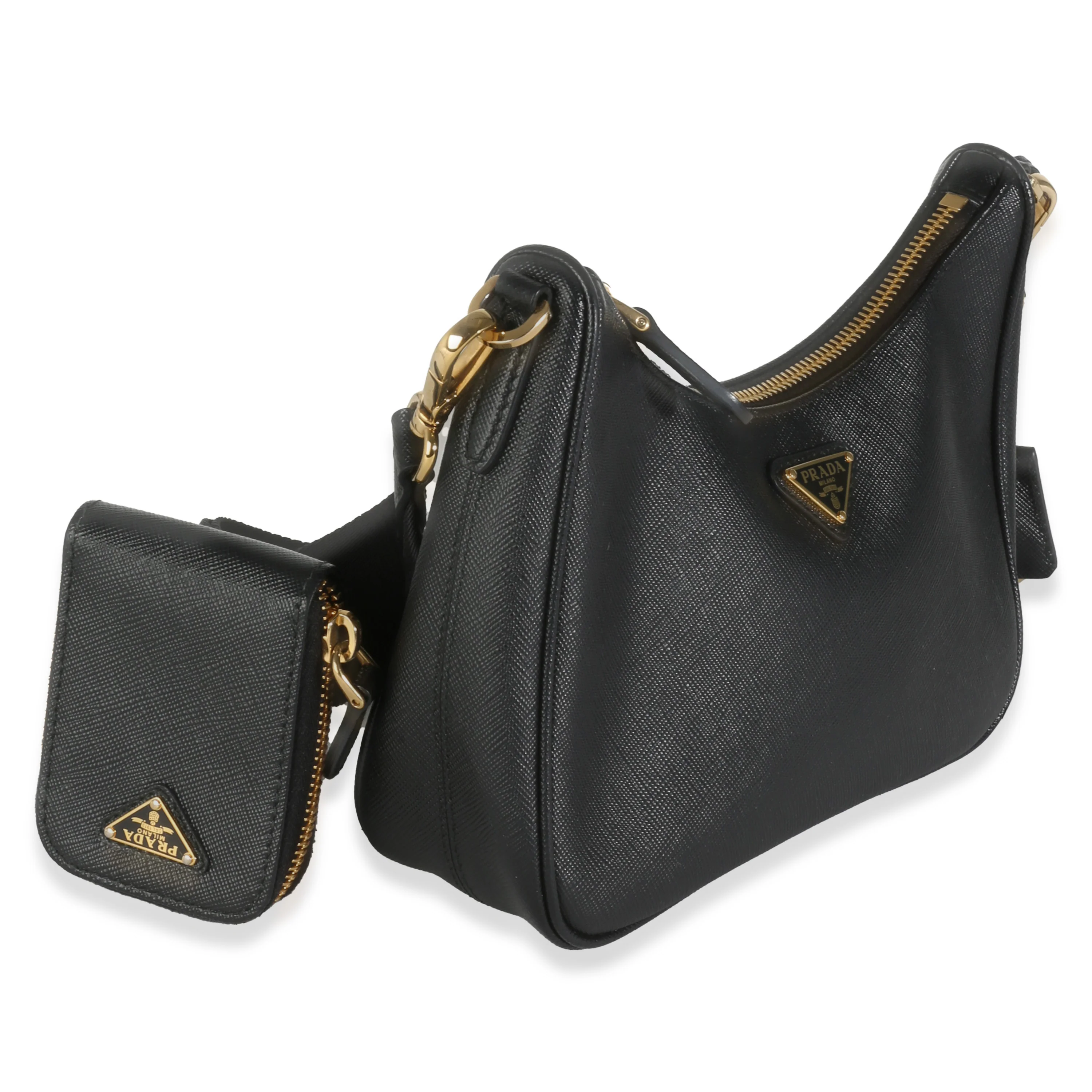 Black Saffiano Re-Edition 2005 Bag - Image 3