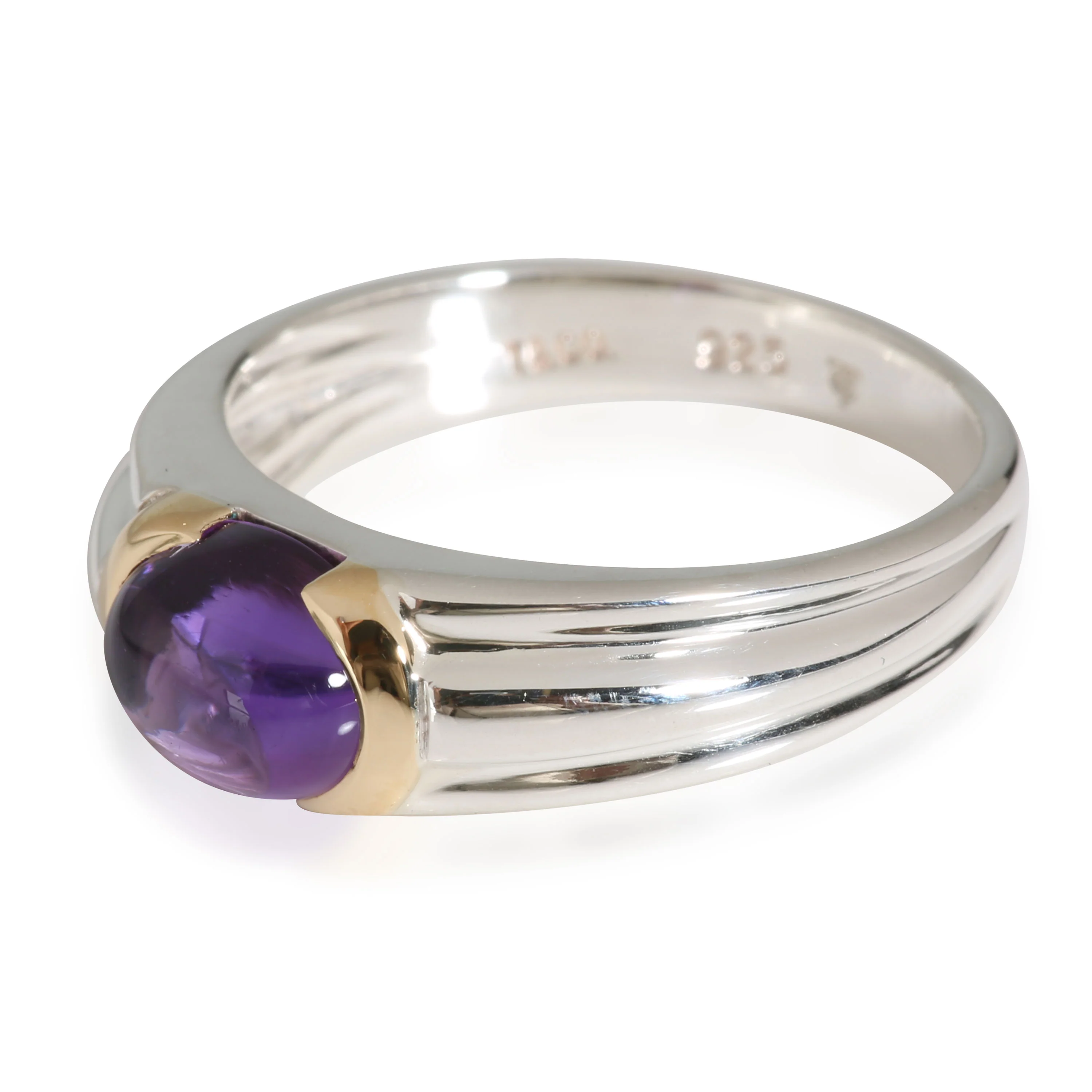 Amethyst Fashion Ring in 18k Yellow Gold/Sterling Silver - Image 2
