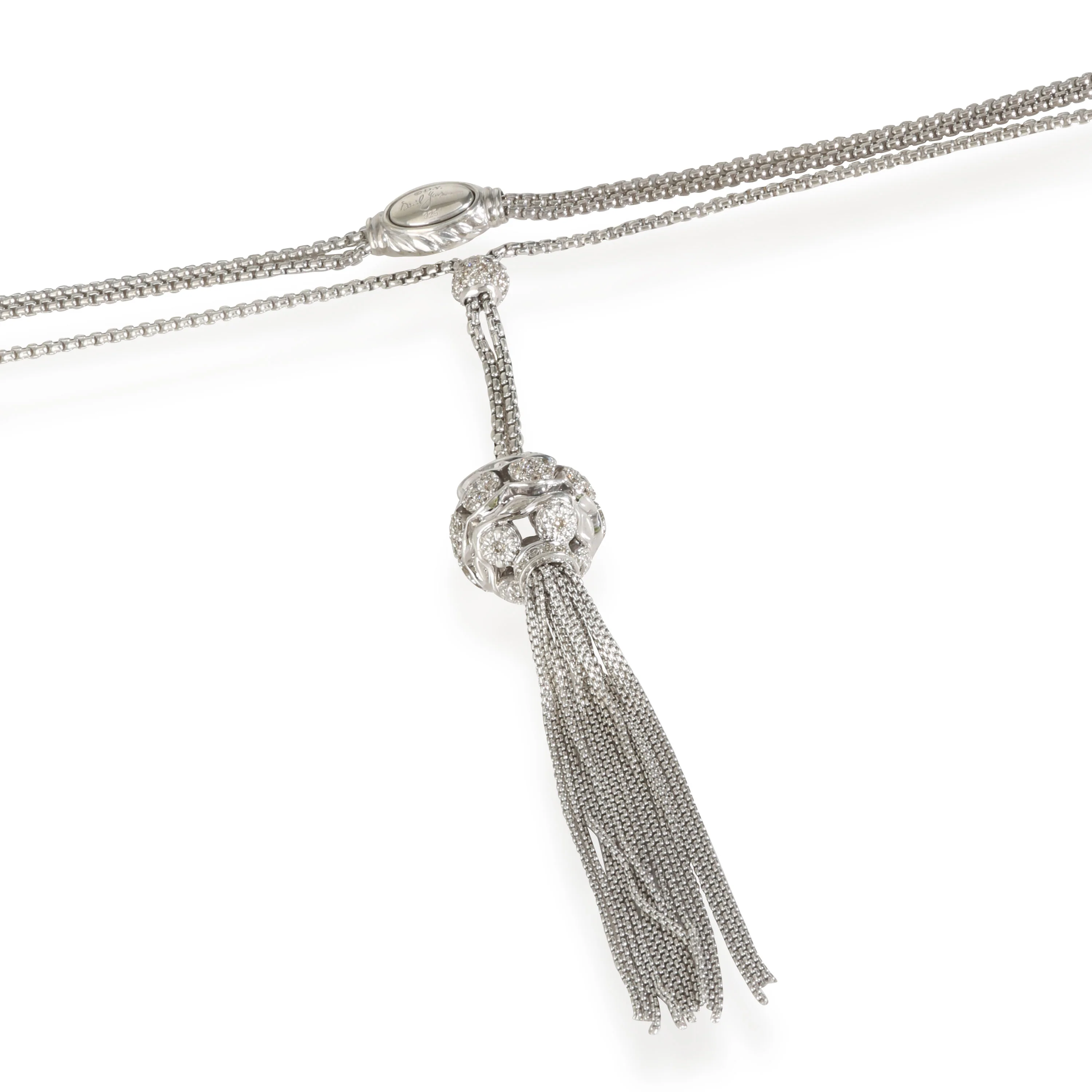 Elements Necklace in  Sterling Silver 1.4 CTW - Image 3