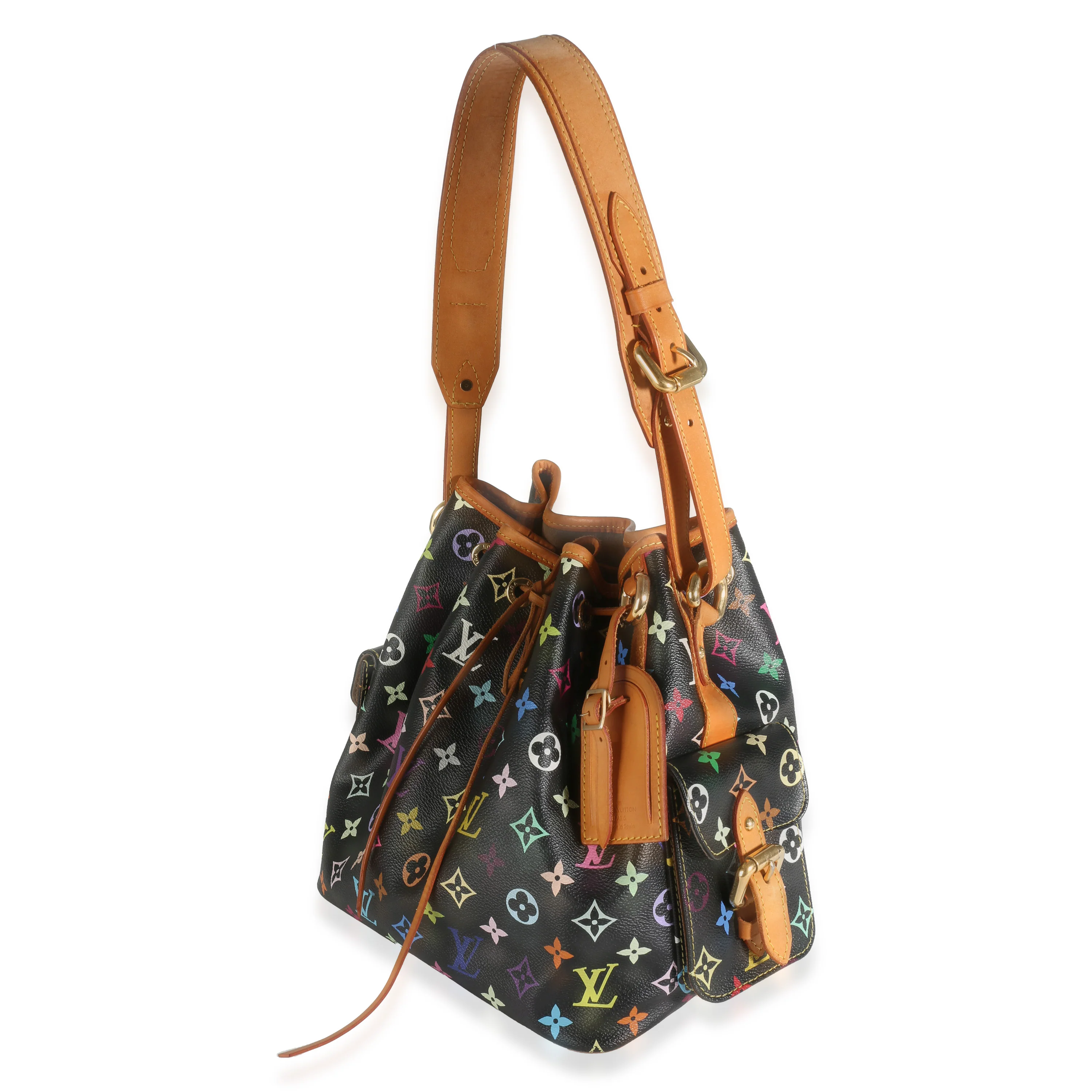 Black Monogram Multicolor Canvas Petit Noe - Image 2