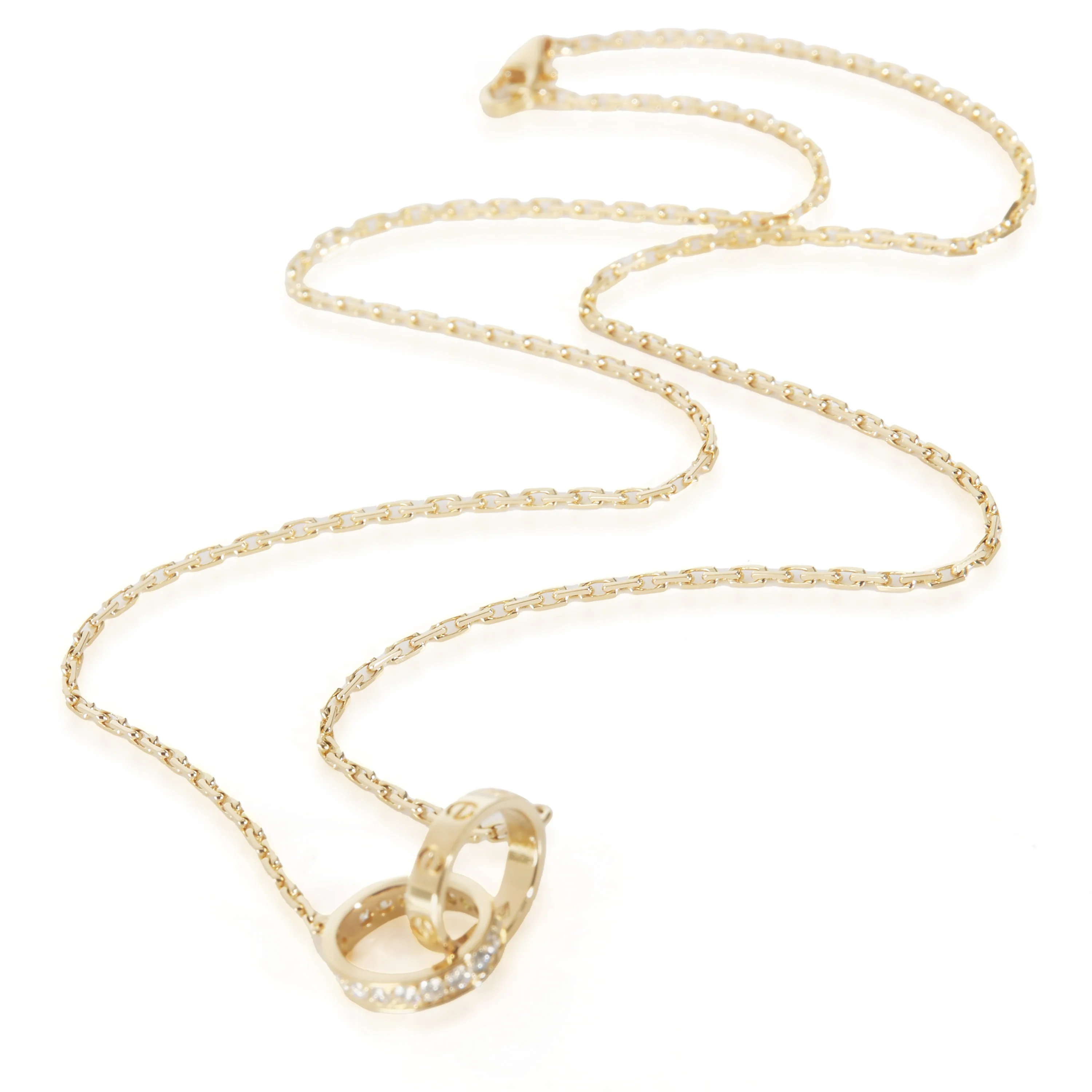 Love Necklace, Diamonds (Yellow Gold) - Image 2