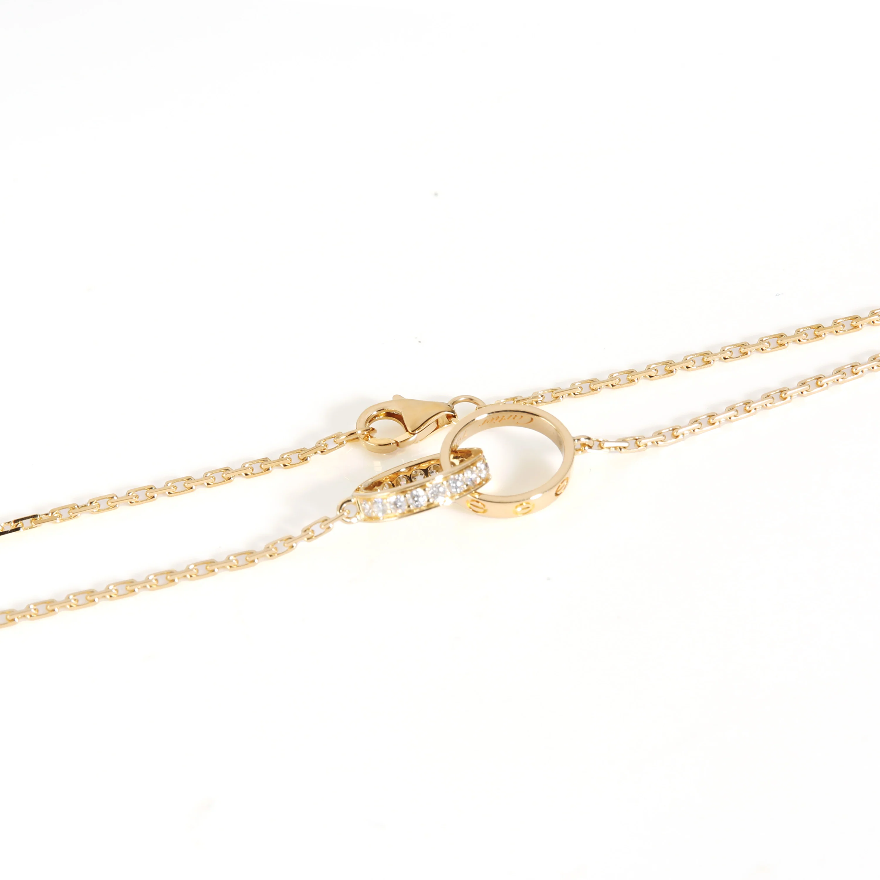 Love Necklace, Diamonds (Yellow Gold) - Image 3