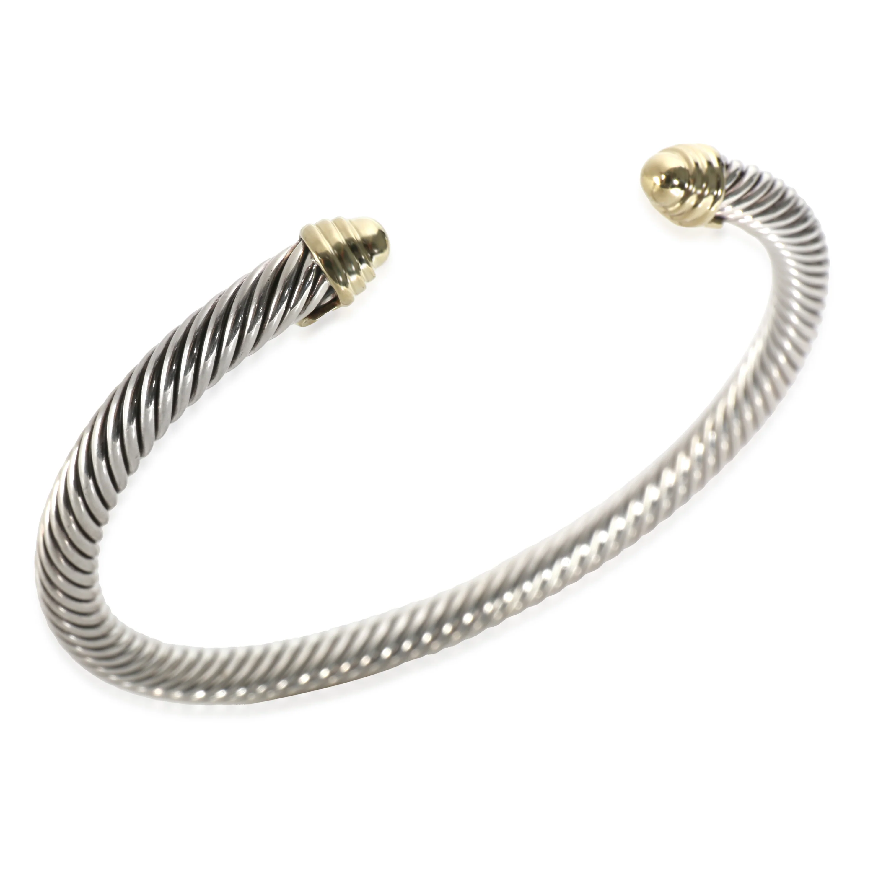 Cable Classic Bracelet in 14k Yellow Gold/Sterling Silver - Image 3