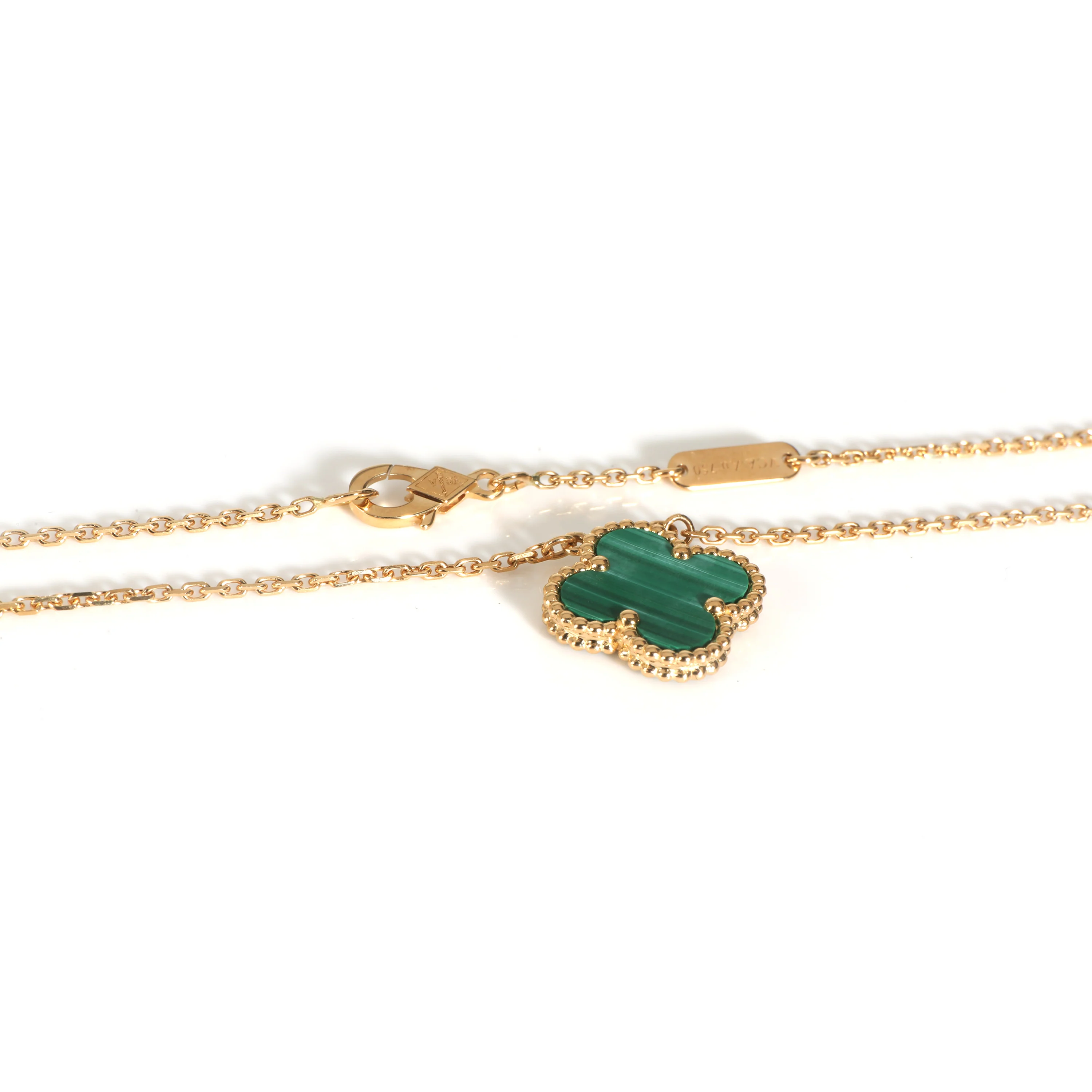 Alhambra Malachite Pendant in 18k Yellow Gold - Image 3