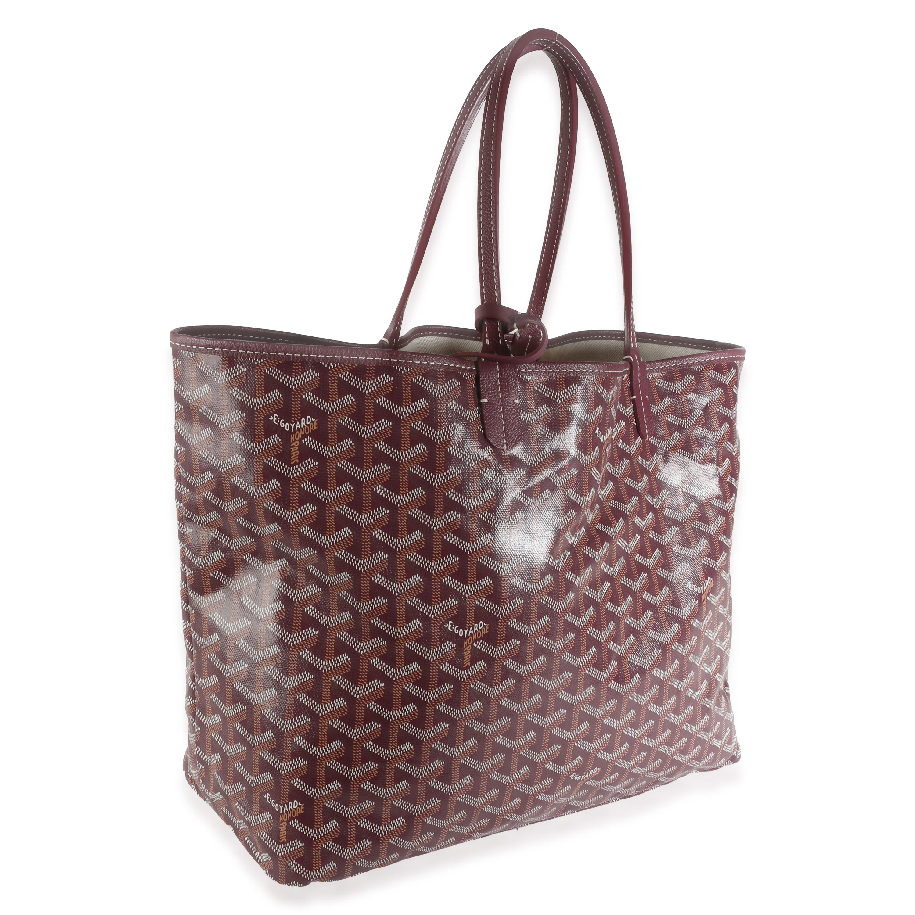 Burgundy Goyardine Canvas Saint Louis PM - Image 3