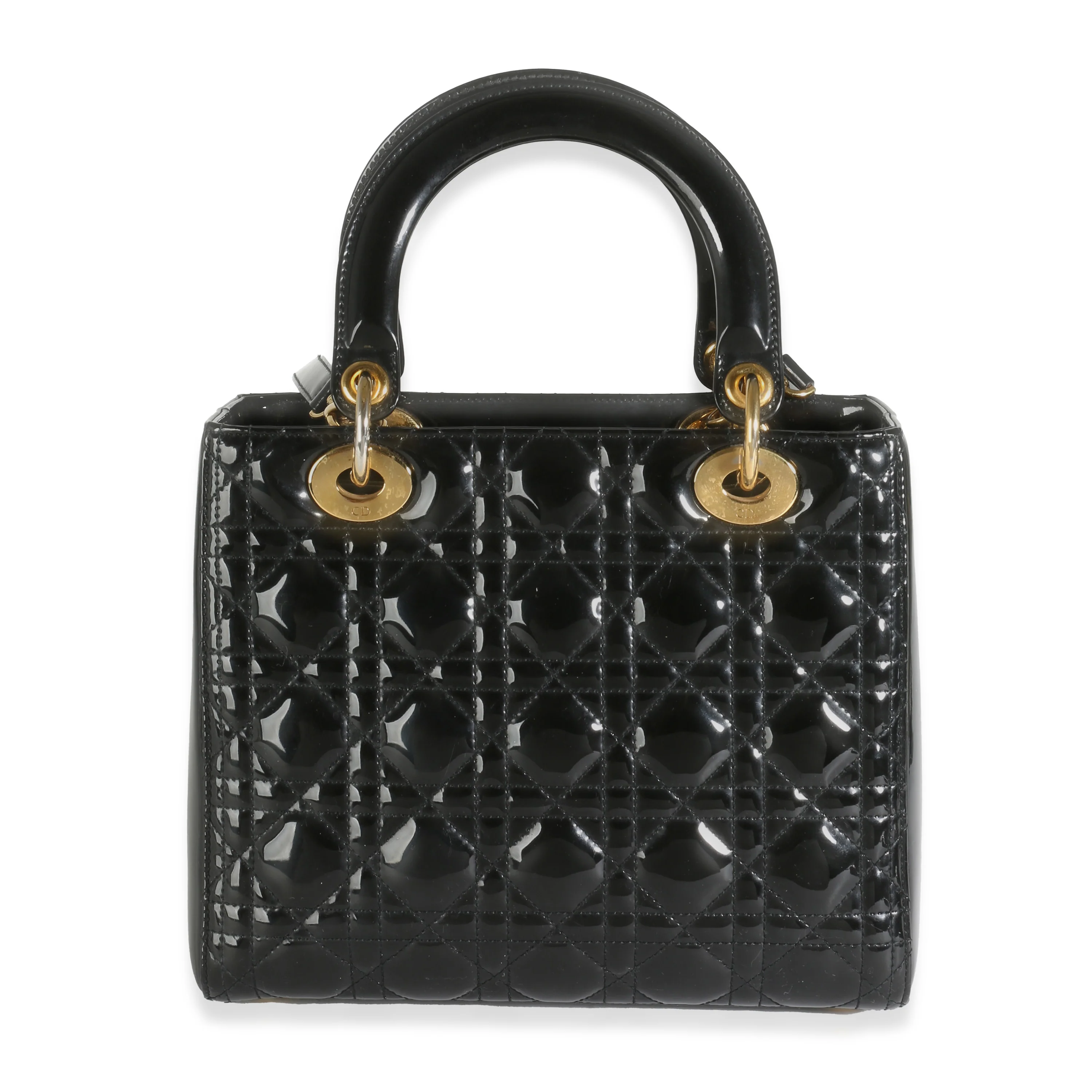 Black Patent Cannage Medium Lady Dior - Image 4