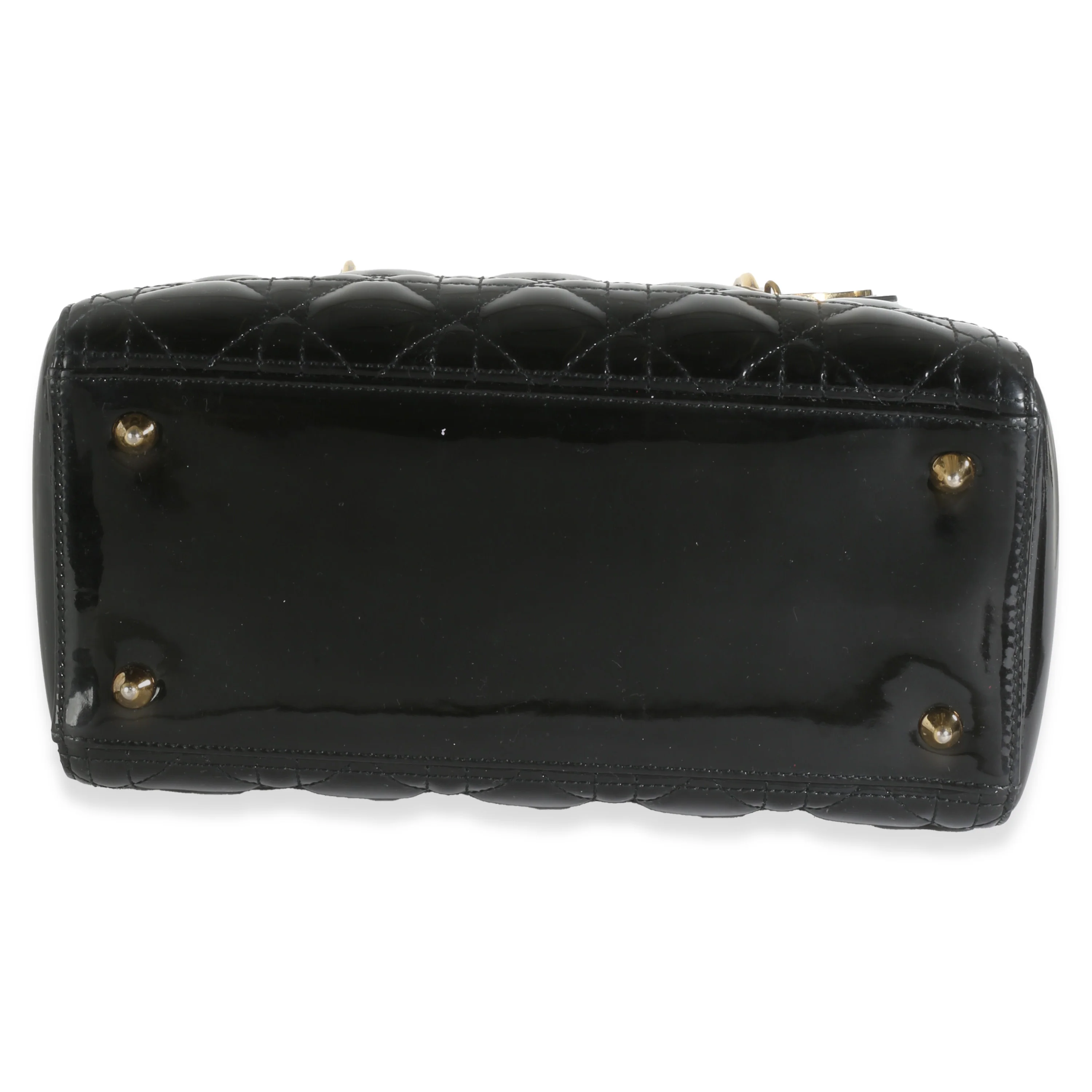 Black Patent Cannage Medium Lady Dior - Image 5