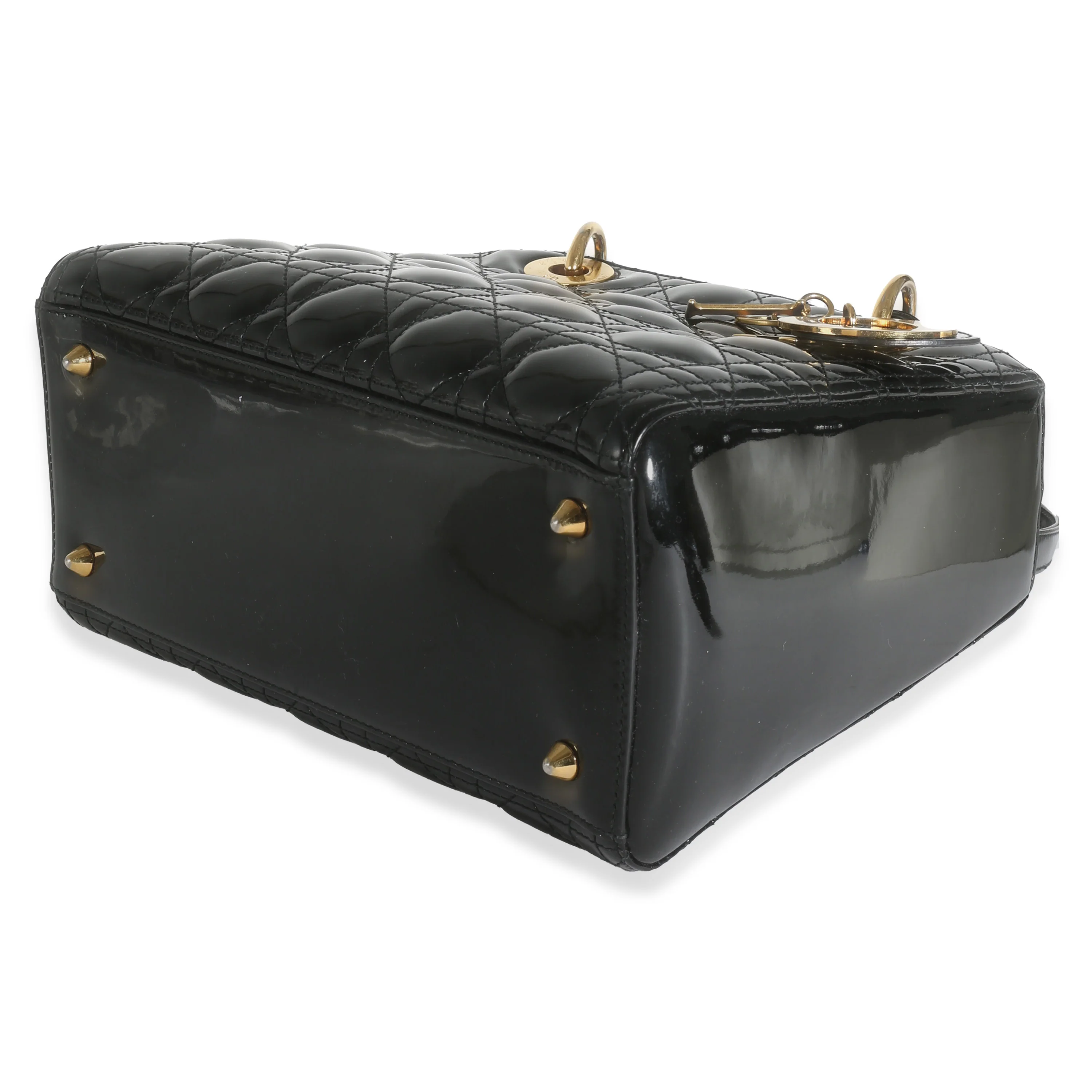 Black Patent Cannage Medium Lady Dior - Image 7