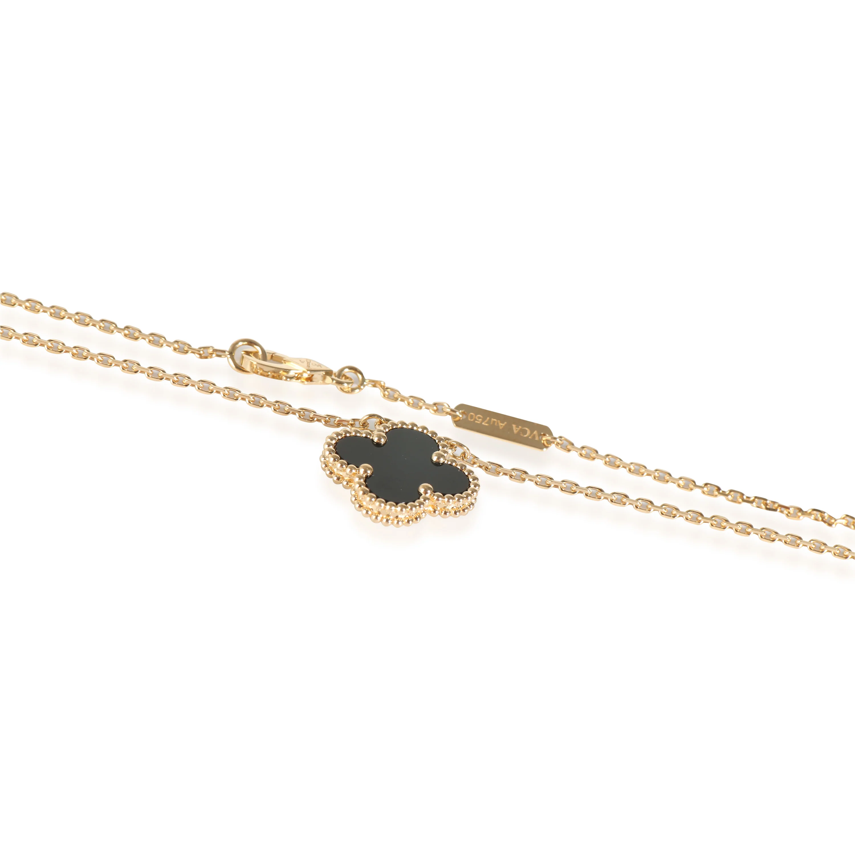 Alhambra Onyx Pendant in 18k Yellow Gold - Image 3