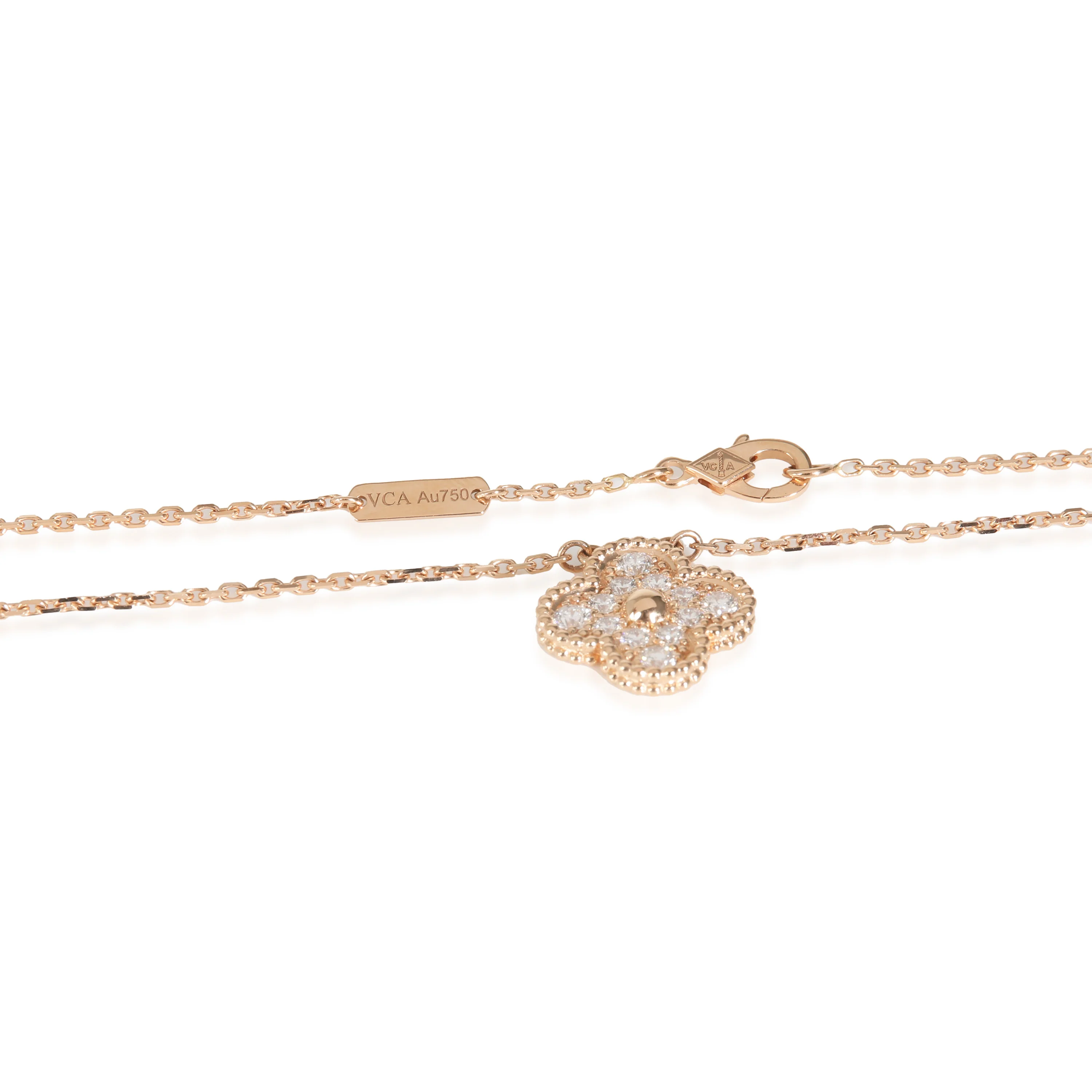 Alhambra Pendant in 18k Rose Gold 0.48 CTW - Image 3