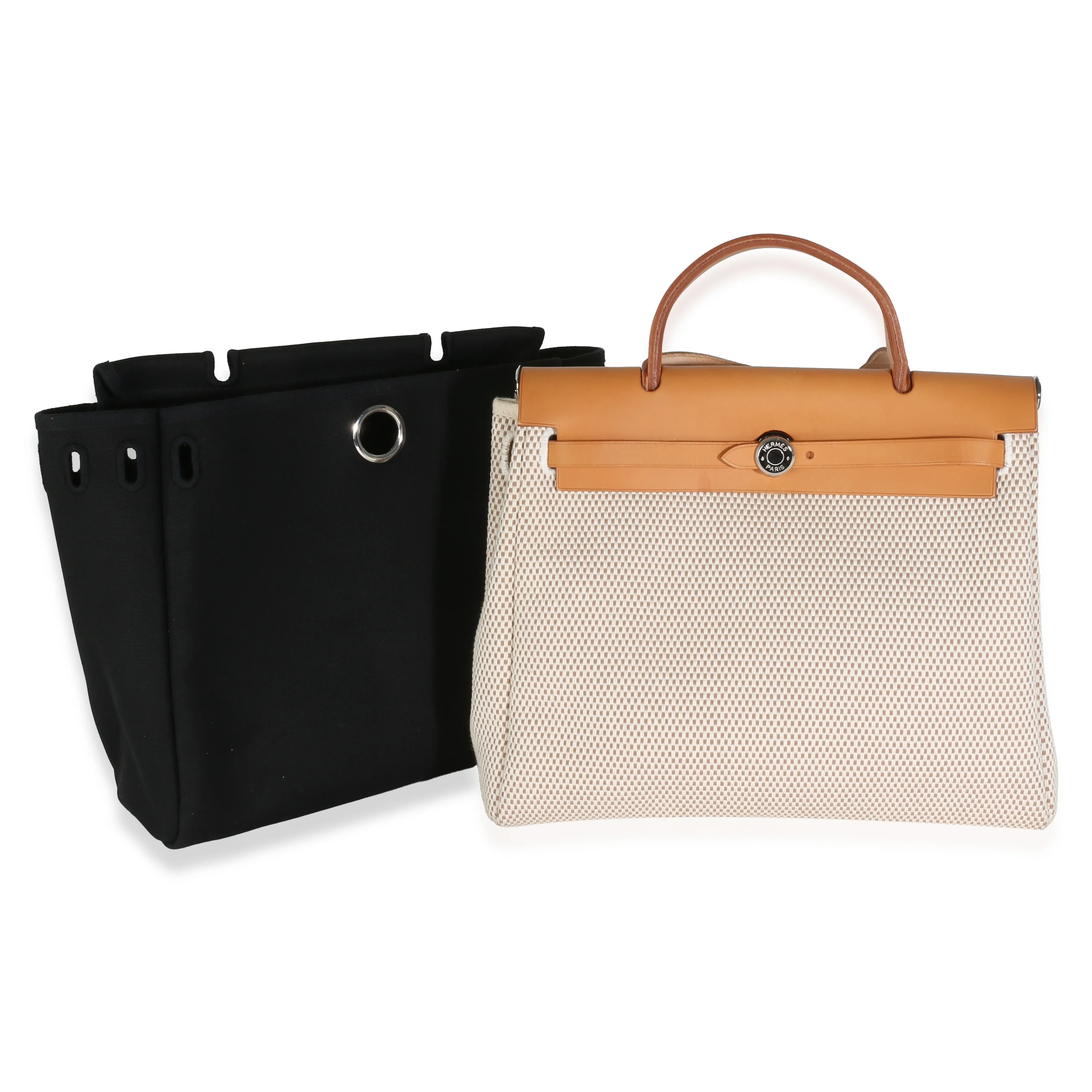 Naturel Sable Ecru Toile H Canvas Herbag 31 PM PHW - Image 4