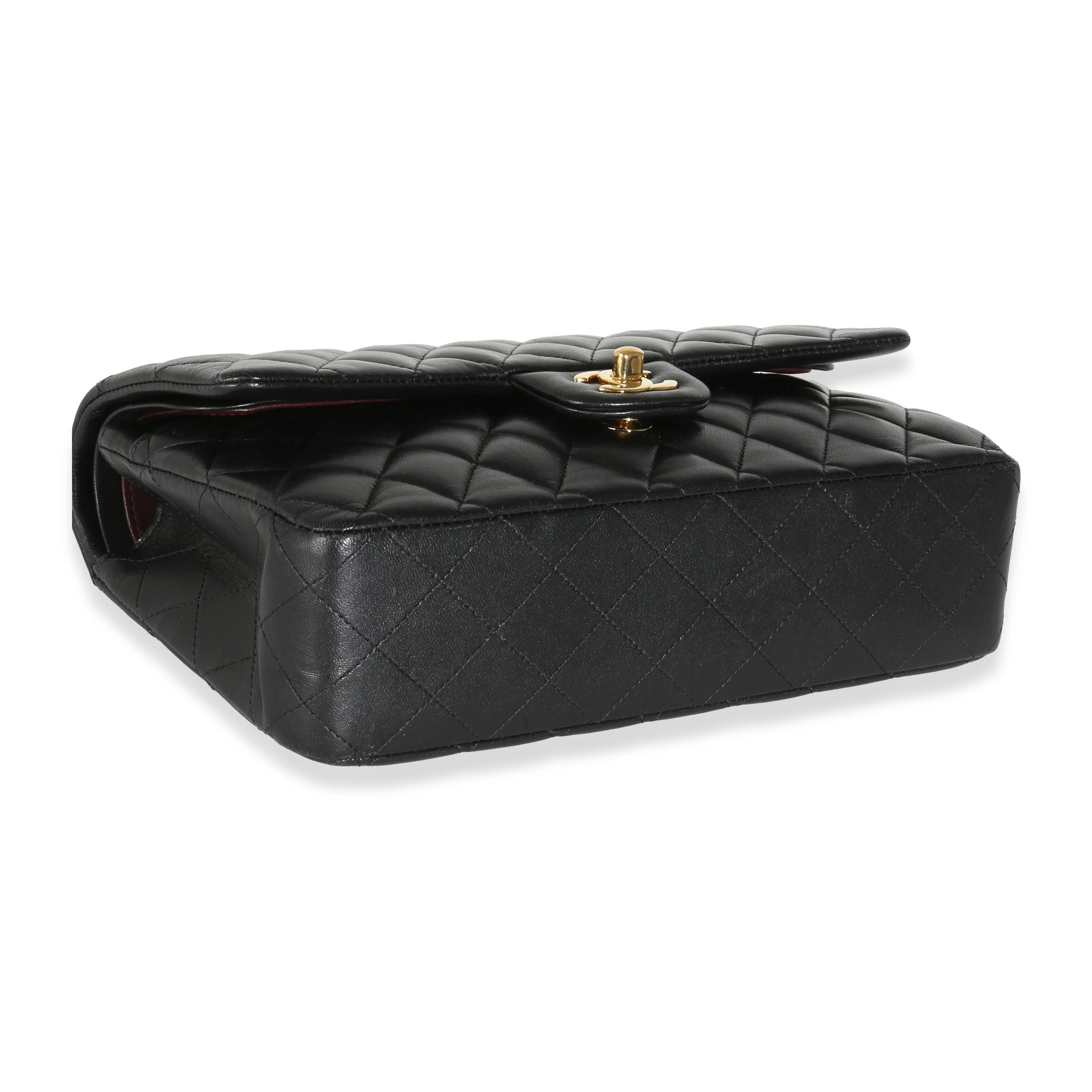 Black Quilted Lambskin Medium Classic Double Flap Bag - Image 6