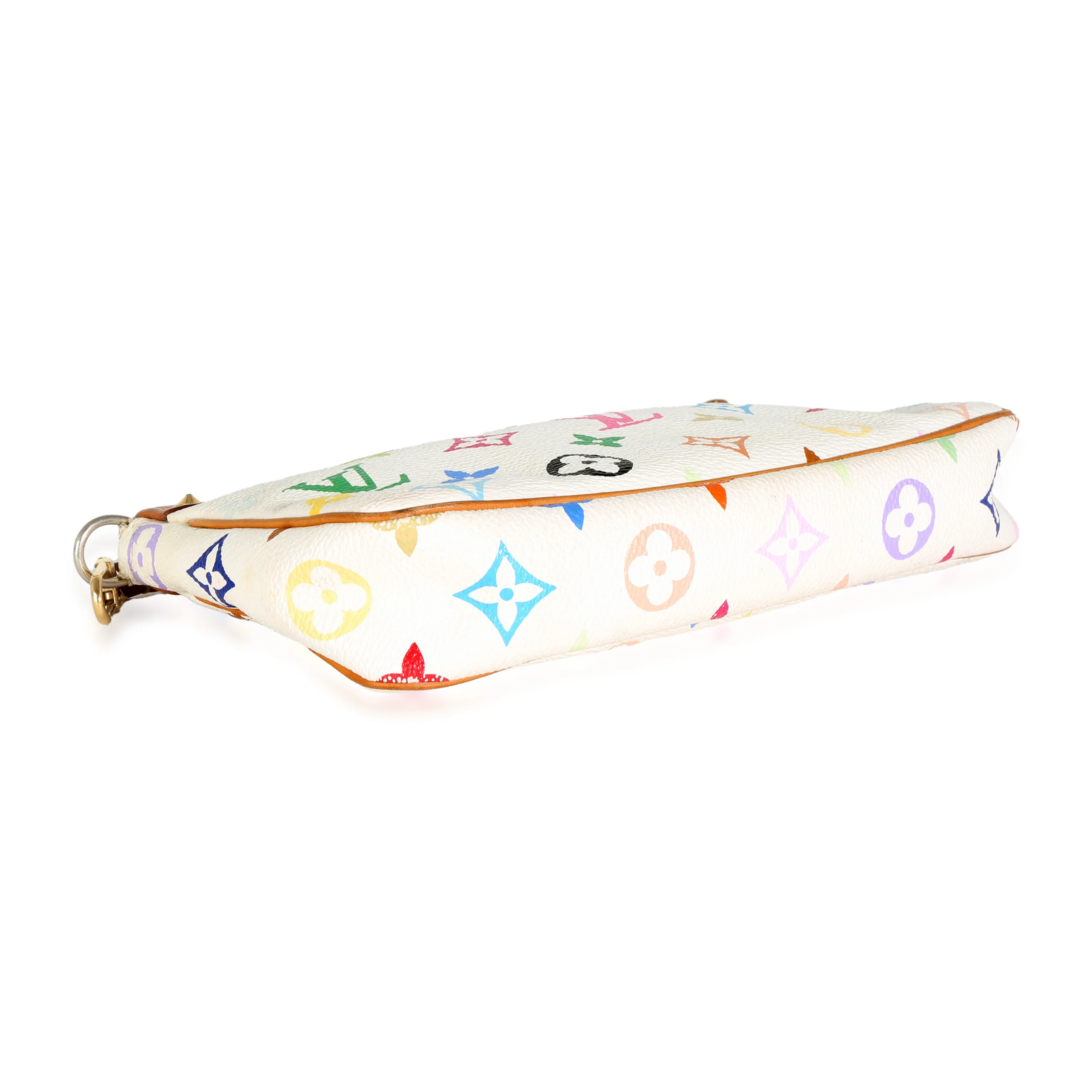 White Multicolor Monogram Canvas Pochette Accessoires - Image 6