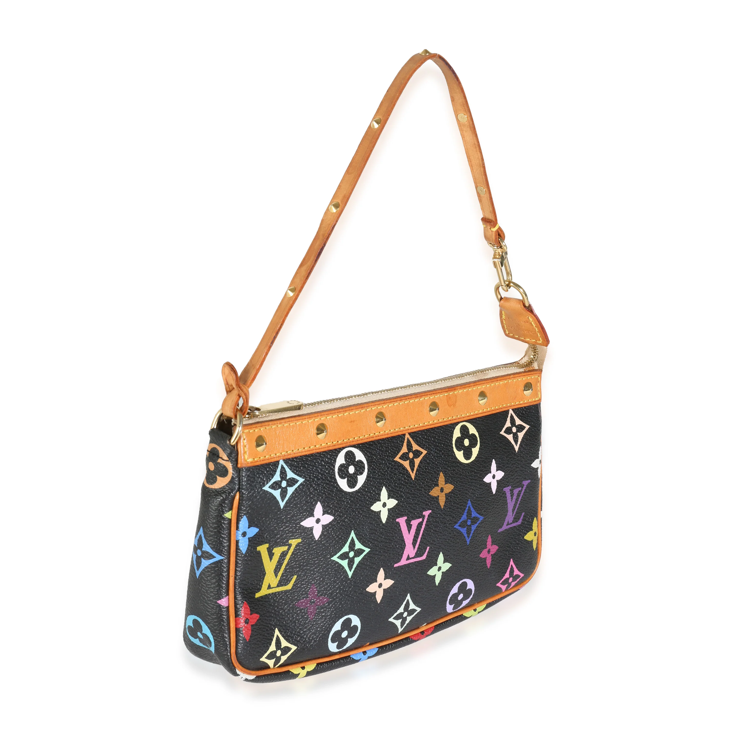 Black Multicolor Monogram Canvas Pochette Accessoires - Image 3