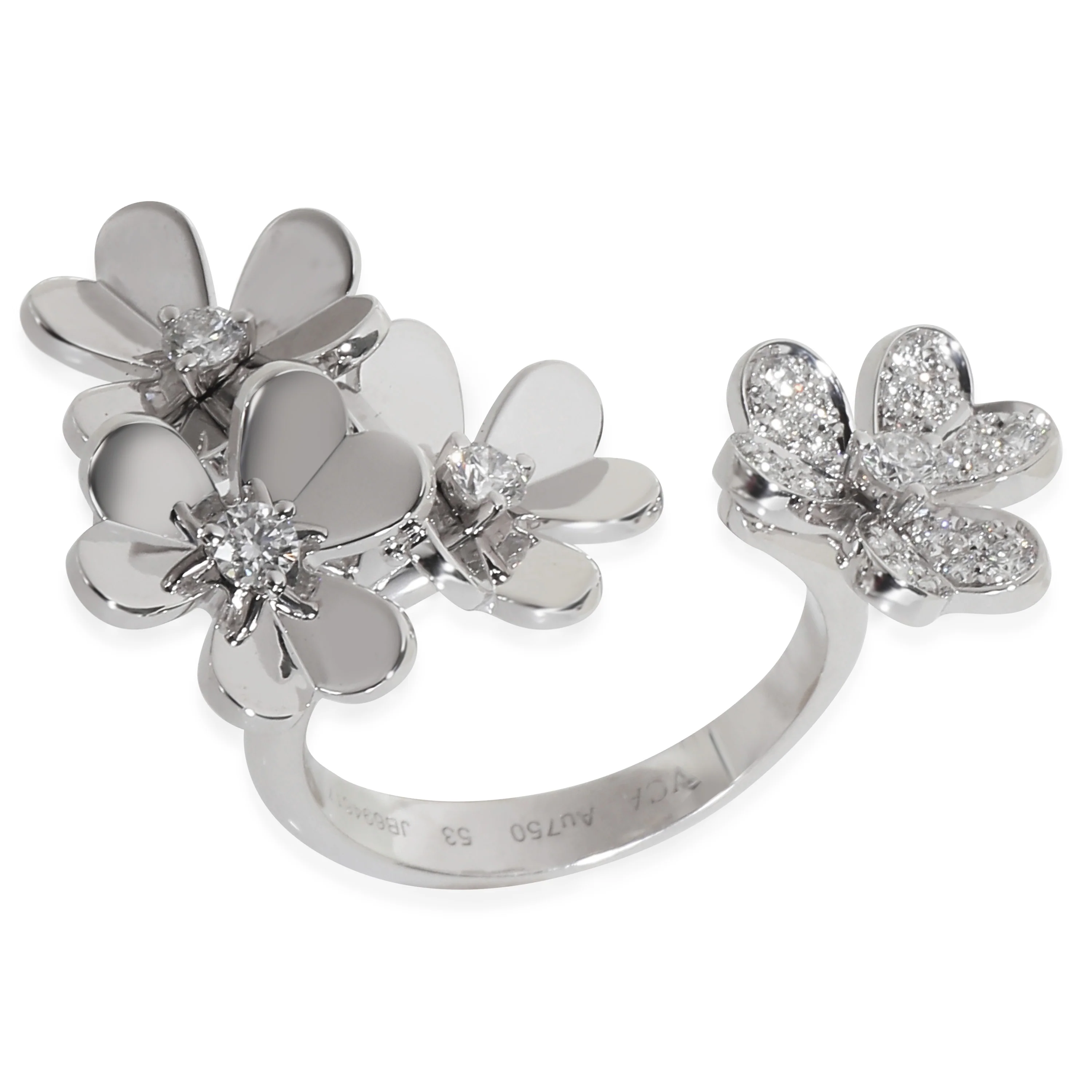 Frivole Ring With Diamonds In 18K White Gold - Image 2