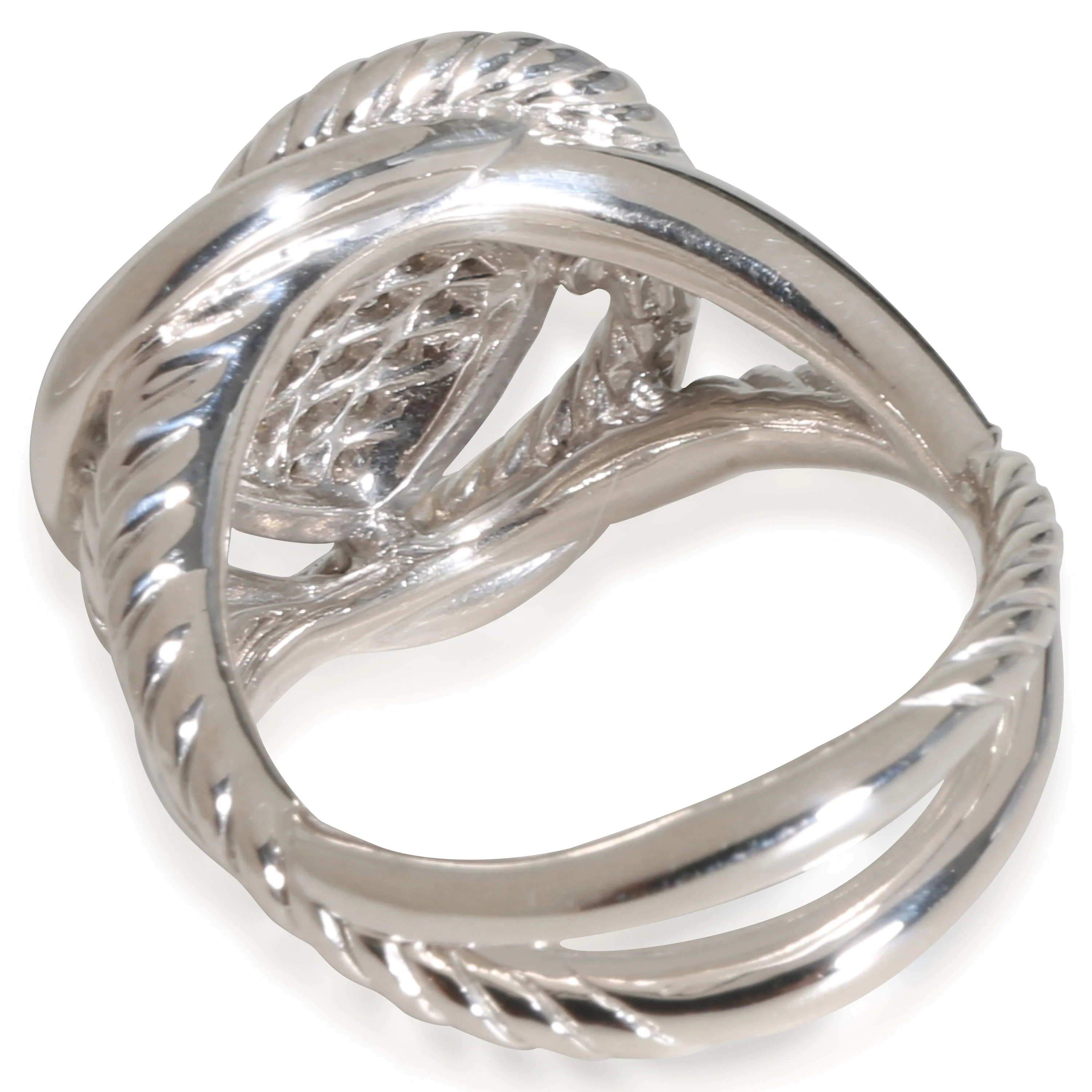 Infinity Diamond Ring in Sterling Silver 0.33 CTW - Image 4