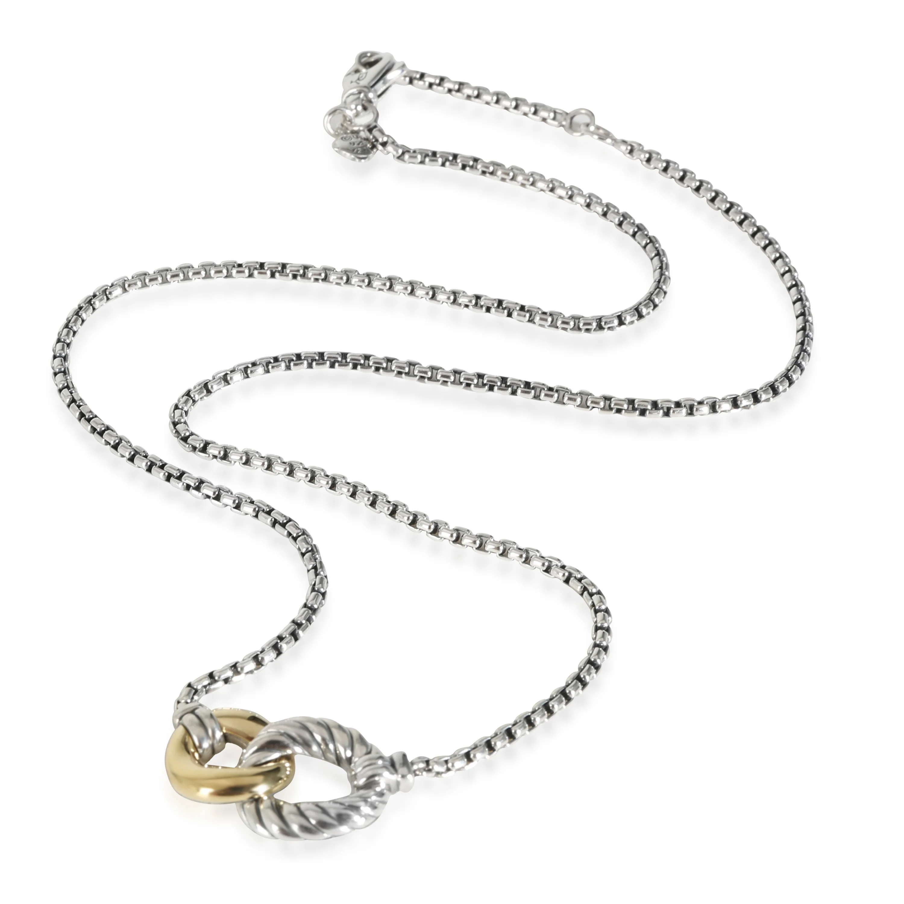 Belmont Collection Pendant in 18k Yellow Gold/Sterling Silver - Image 2