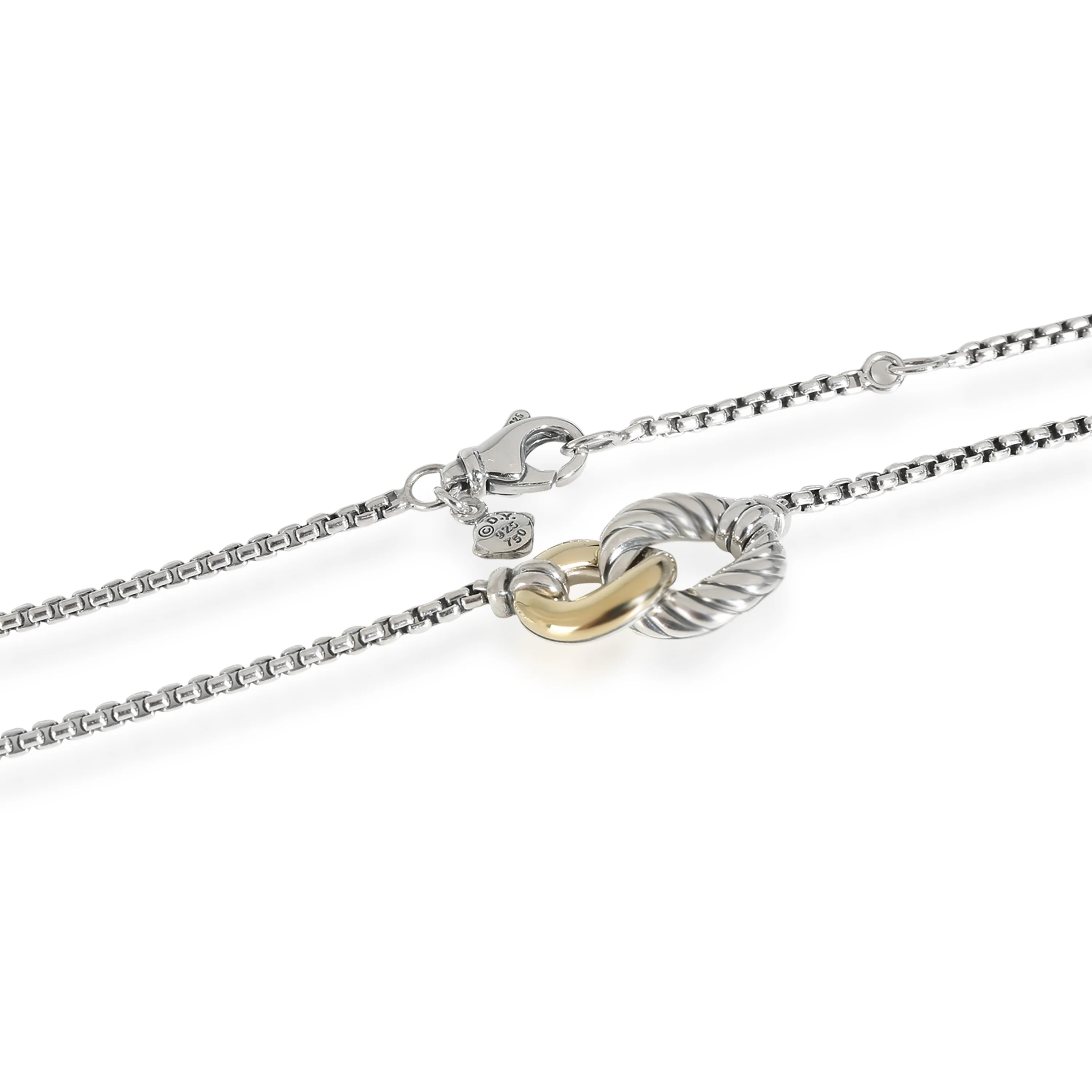 Belmont Collection Pendant in 18k Yellow Gold/Sterling Silver - Image 3