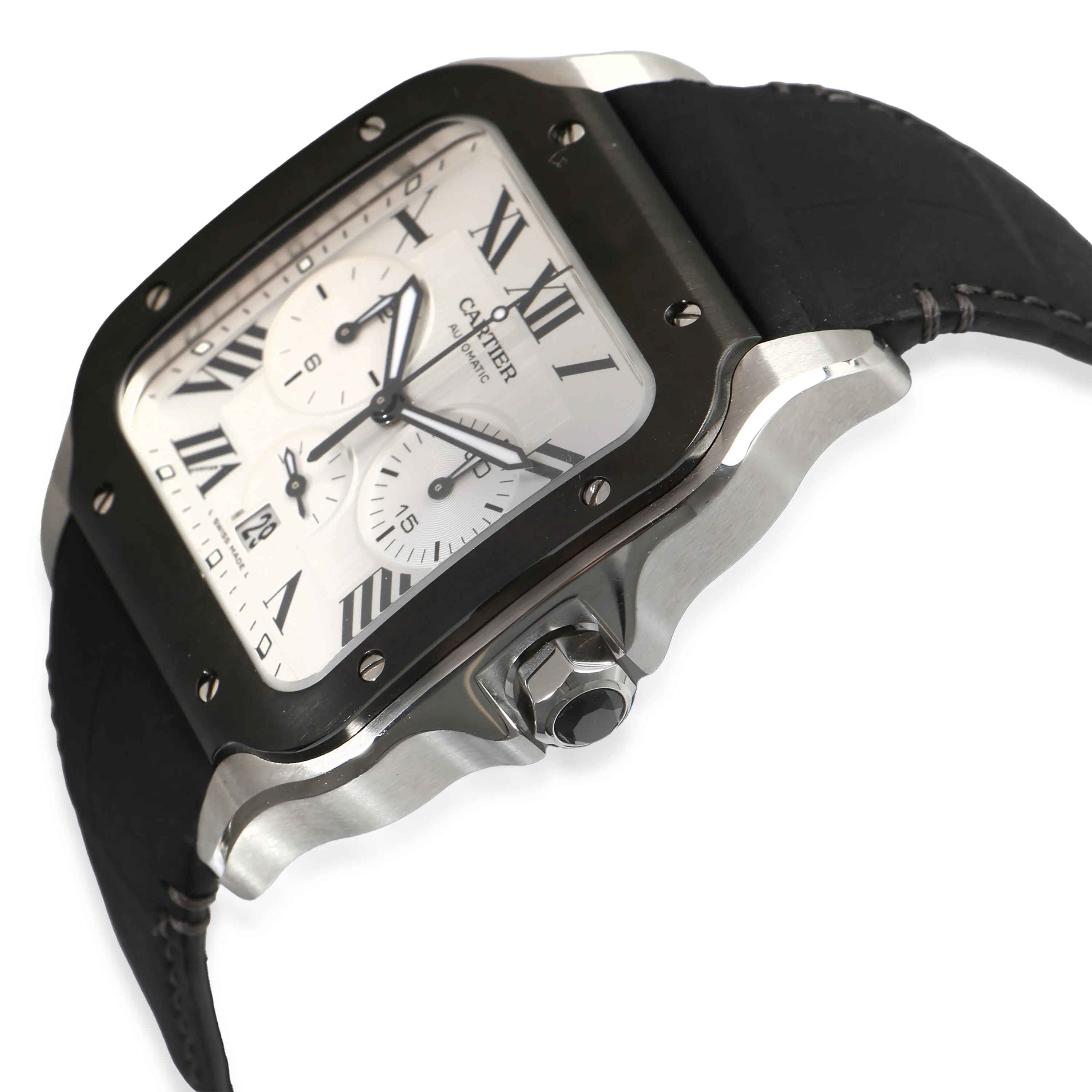 Santos de Cartier Chrono WSSA0017 Mens Watch in  Stainless Steel - Image 3