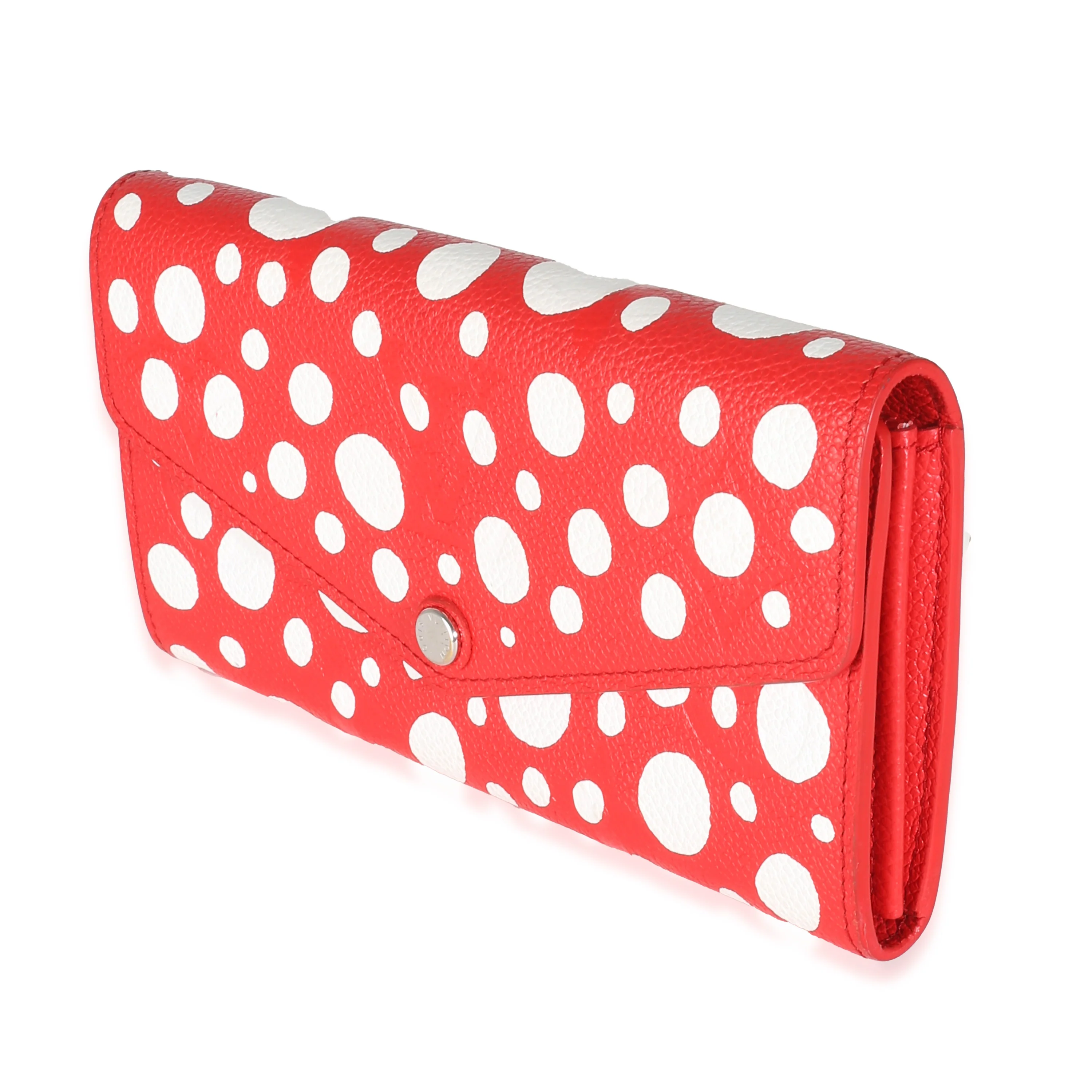 x Yayoi Kusama Red Dots Monogram Empreinte Sarah Wallet NM - Image 2