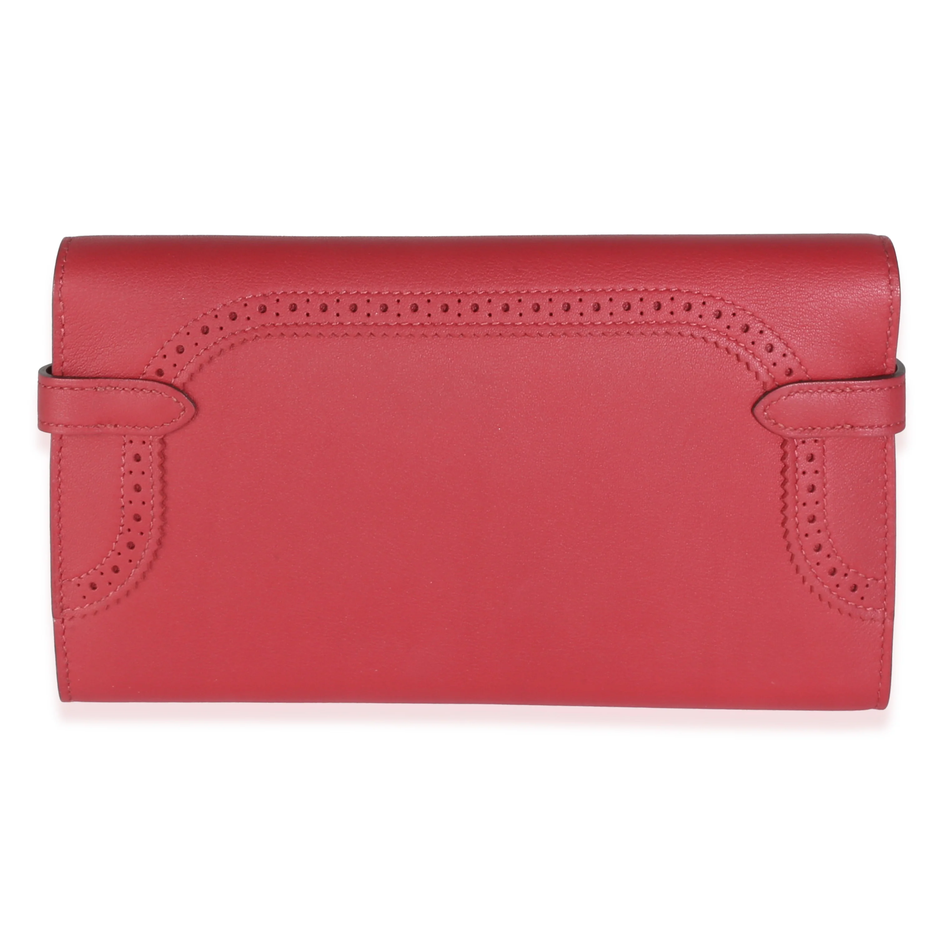 Rouge Grenat Swift Ghillies Kelly Longue Wallet GHW - Image 4