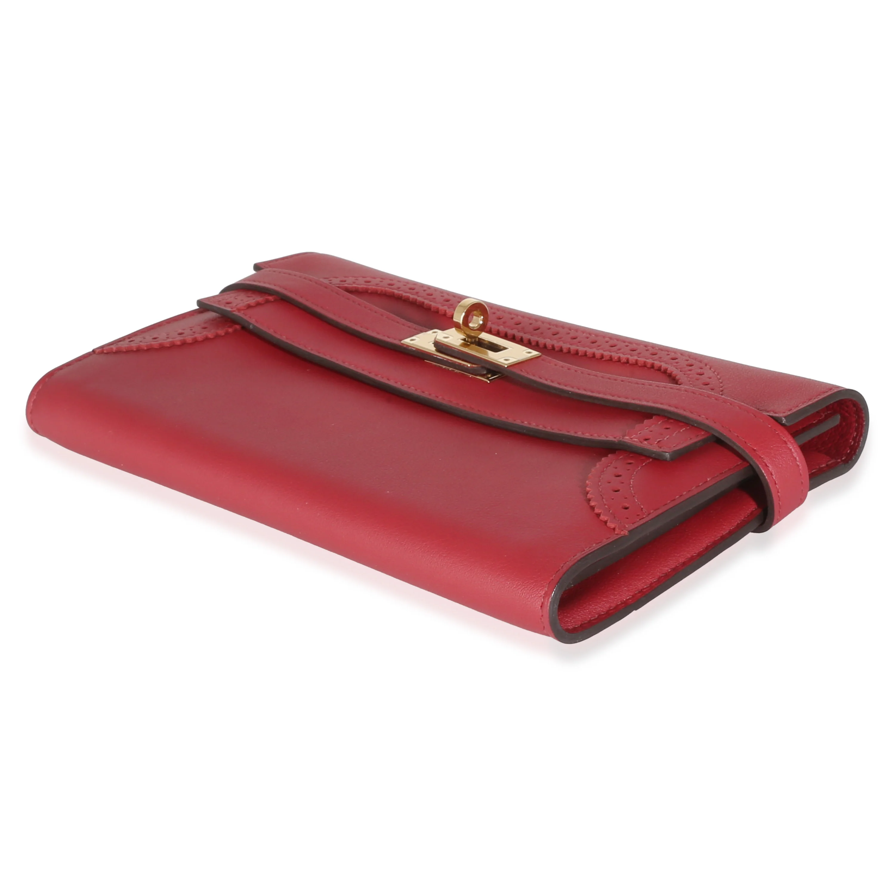 Rouge Grenat Swift Ghillies Kelly Longue Wallet GHW - Image 7
