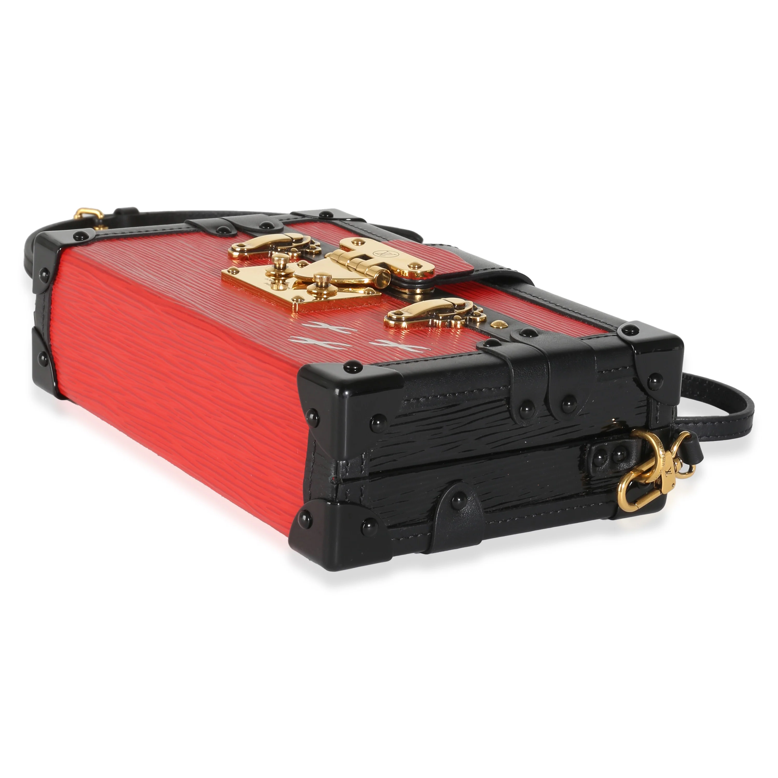 Red Black Epi Petite Malle - Image 6