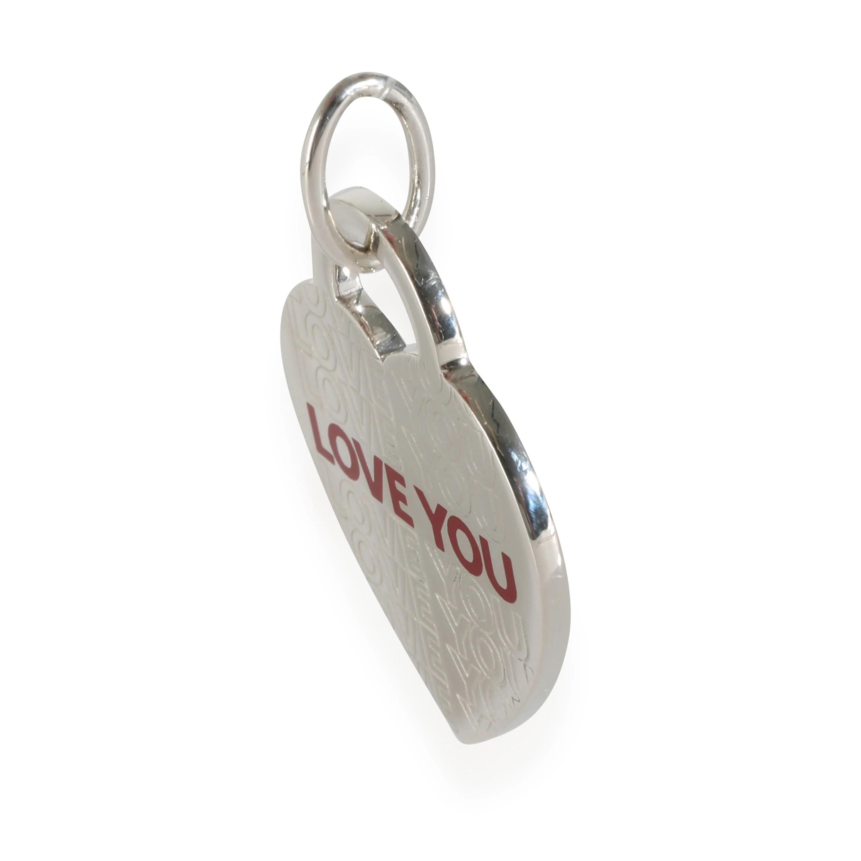I Love You Heart Pendant In Sterling Silver - Image 2