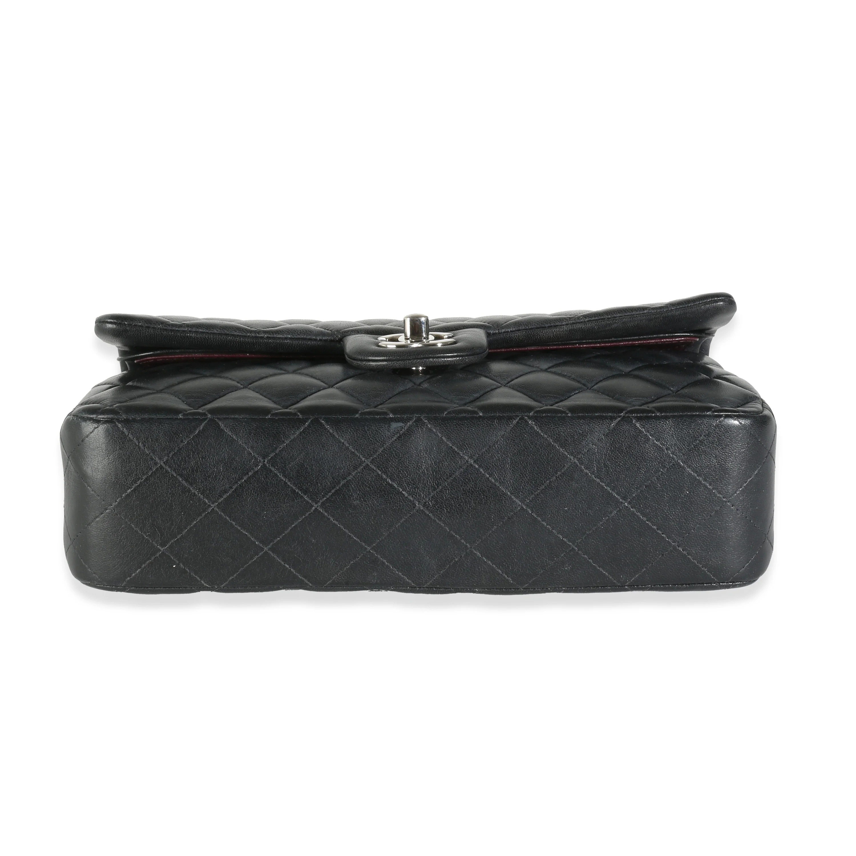 Black Quilted Lambskin Medium Classic Double Flap Bag - Image 5