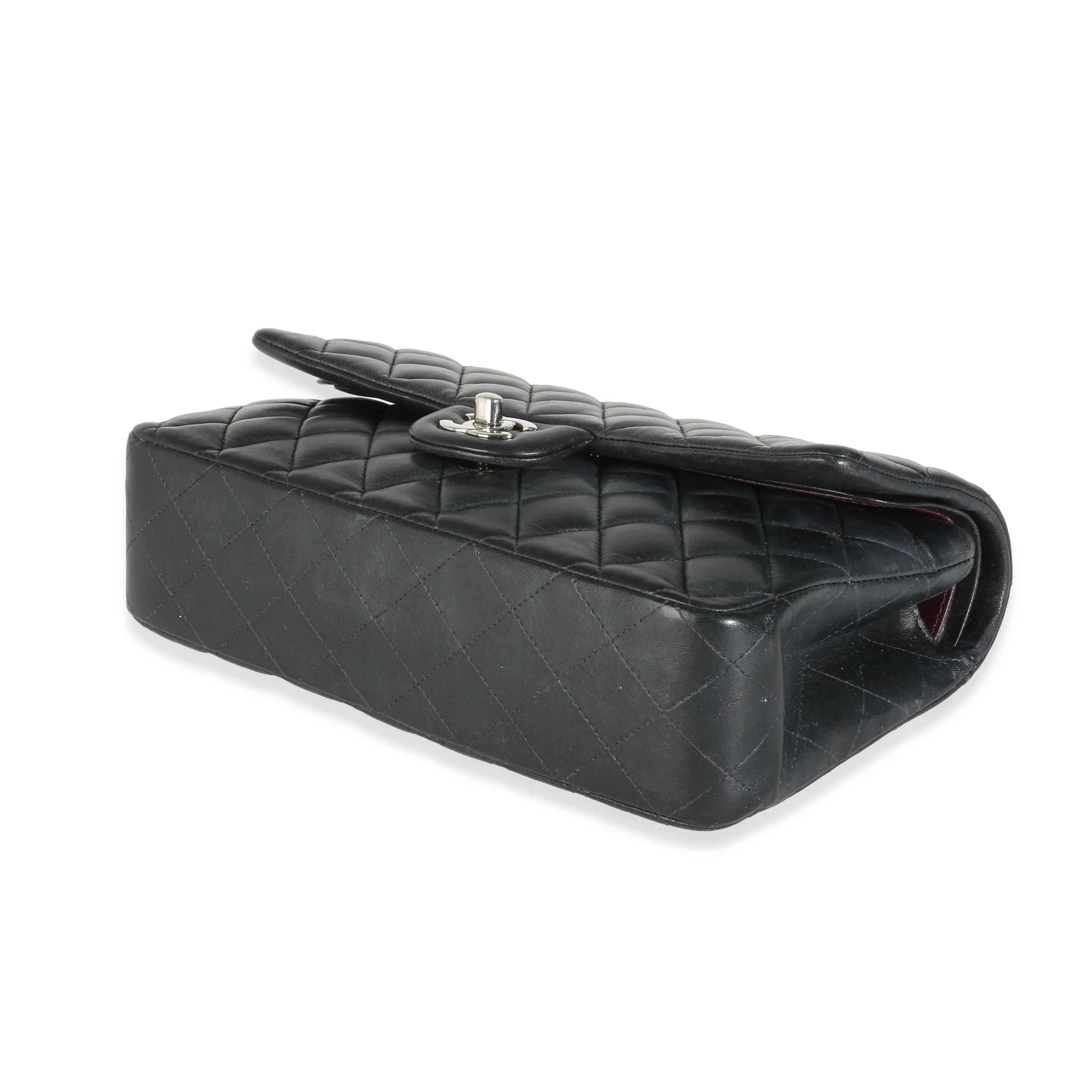 Black Quilted Lambskin Medium Classic Double Flap Bag - Image 7