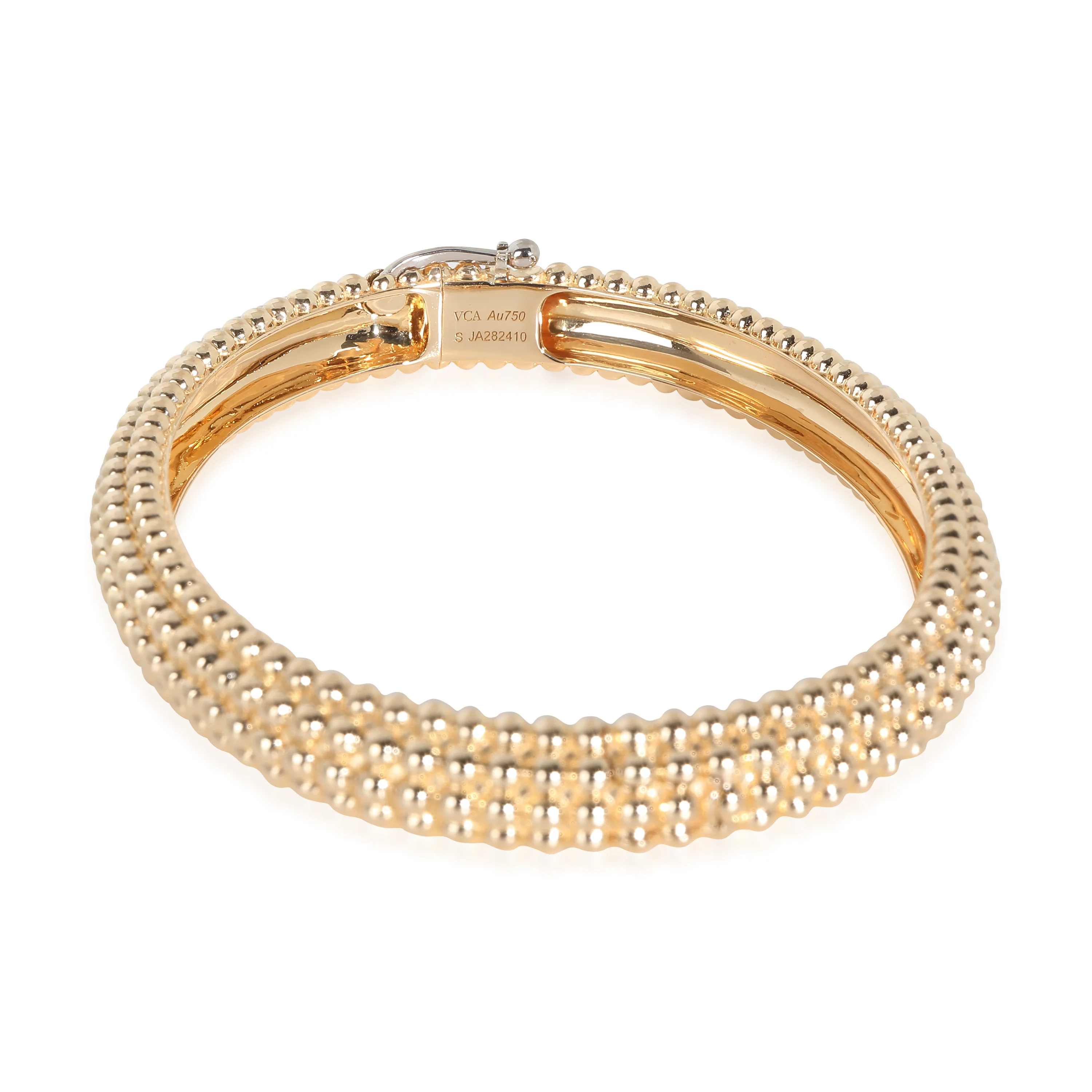 Perlee 5 Row Bangle in 18K Yellow Gold, Size Small - Image 4