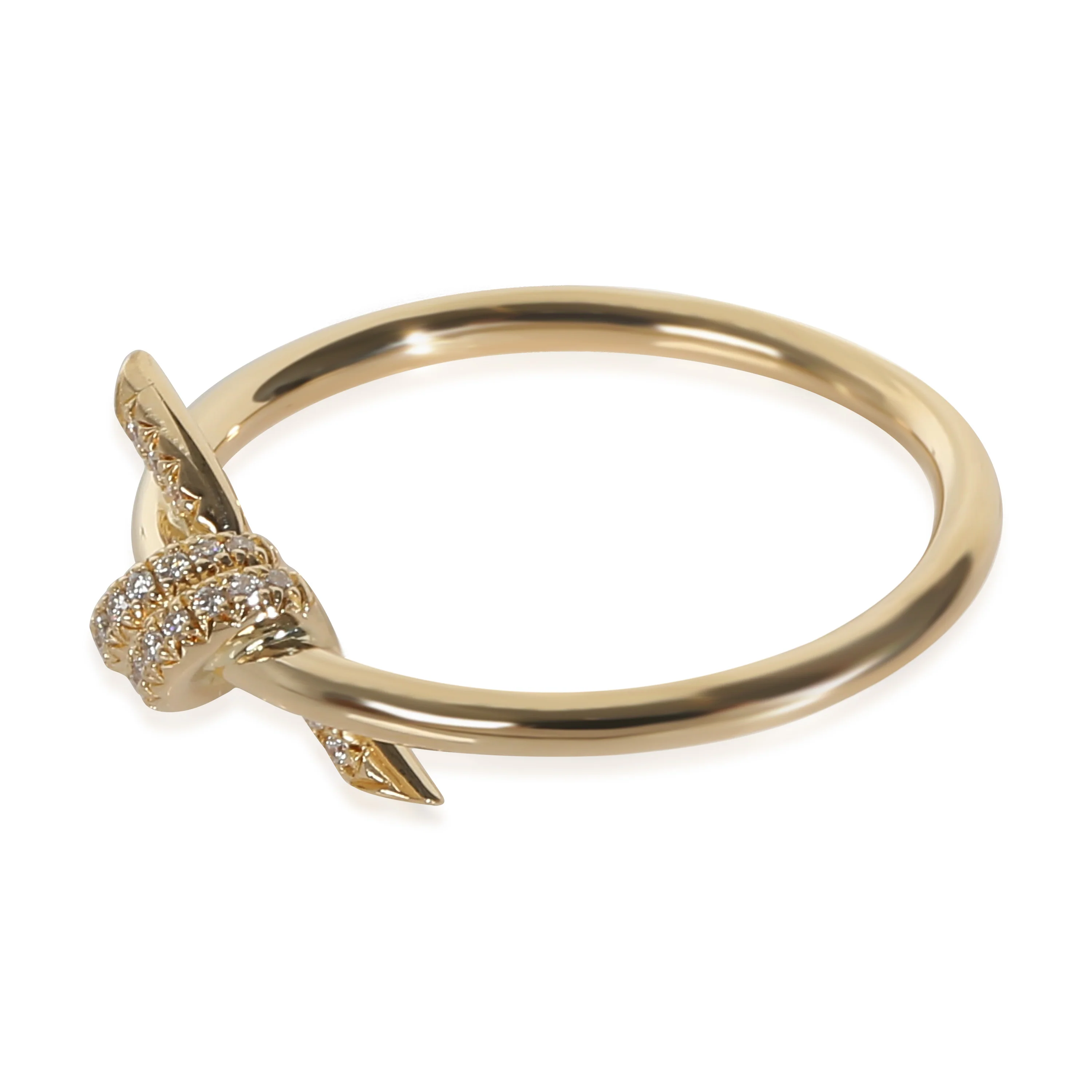 Tiffany Knot Ring in 18k Yellow Gold 0.05 CTW - Image 2