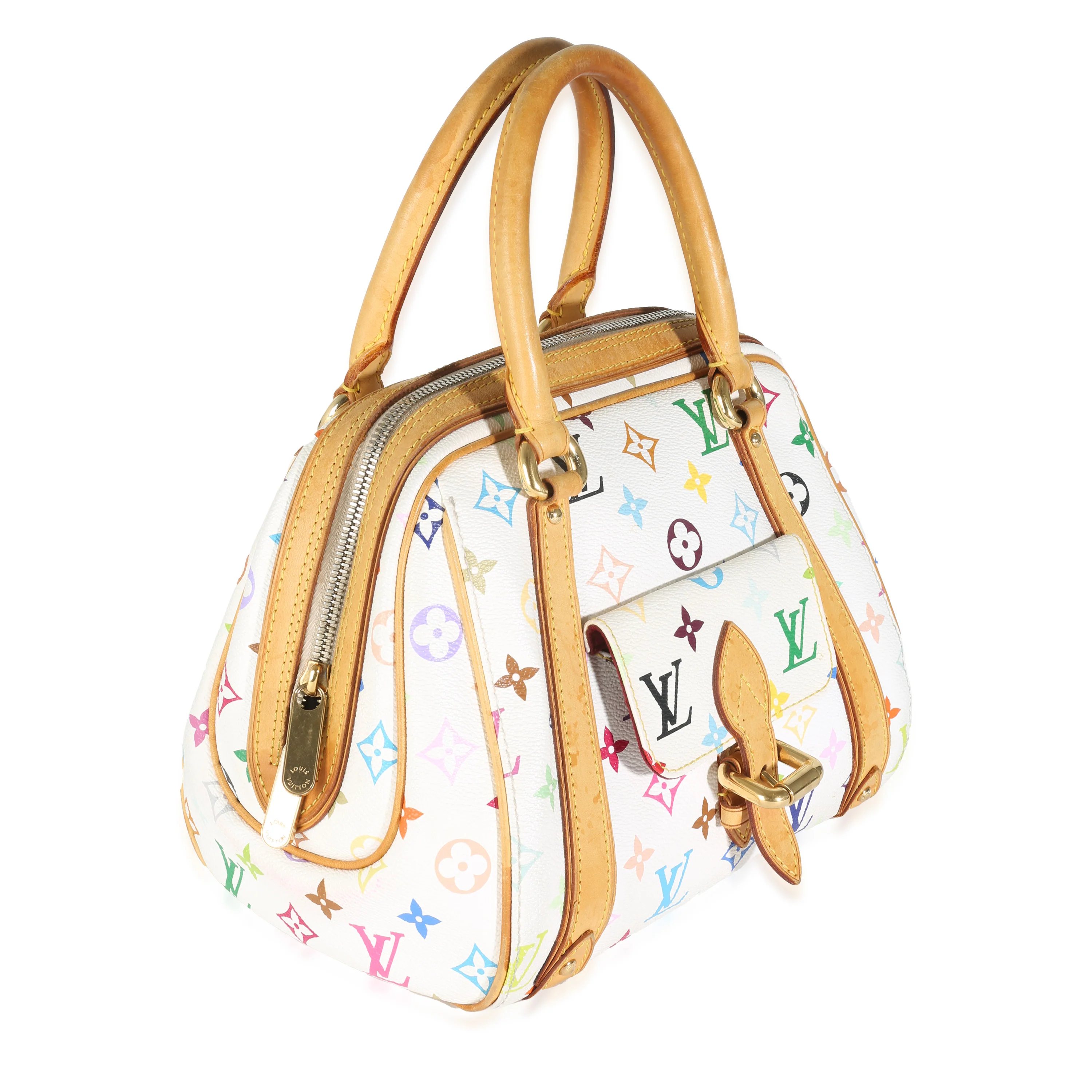 White Multicolor Monogram Canvas Priscilla - Image 3