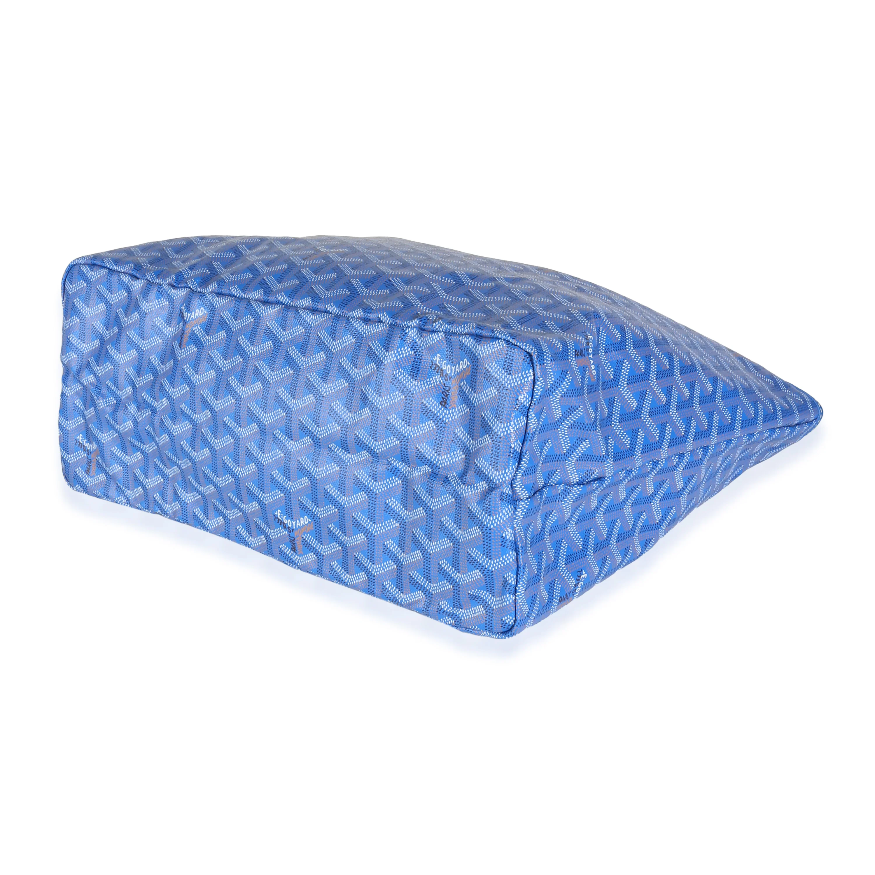 Blue Goyardine Canvas Saint Louis PM - Image 6