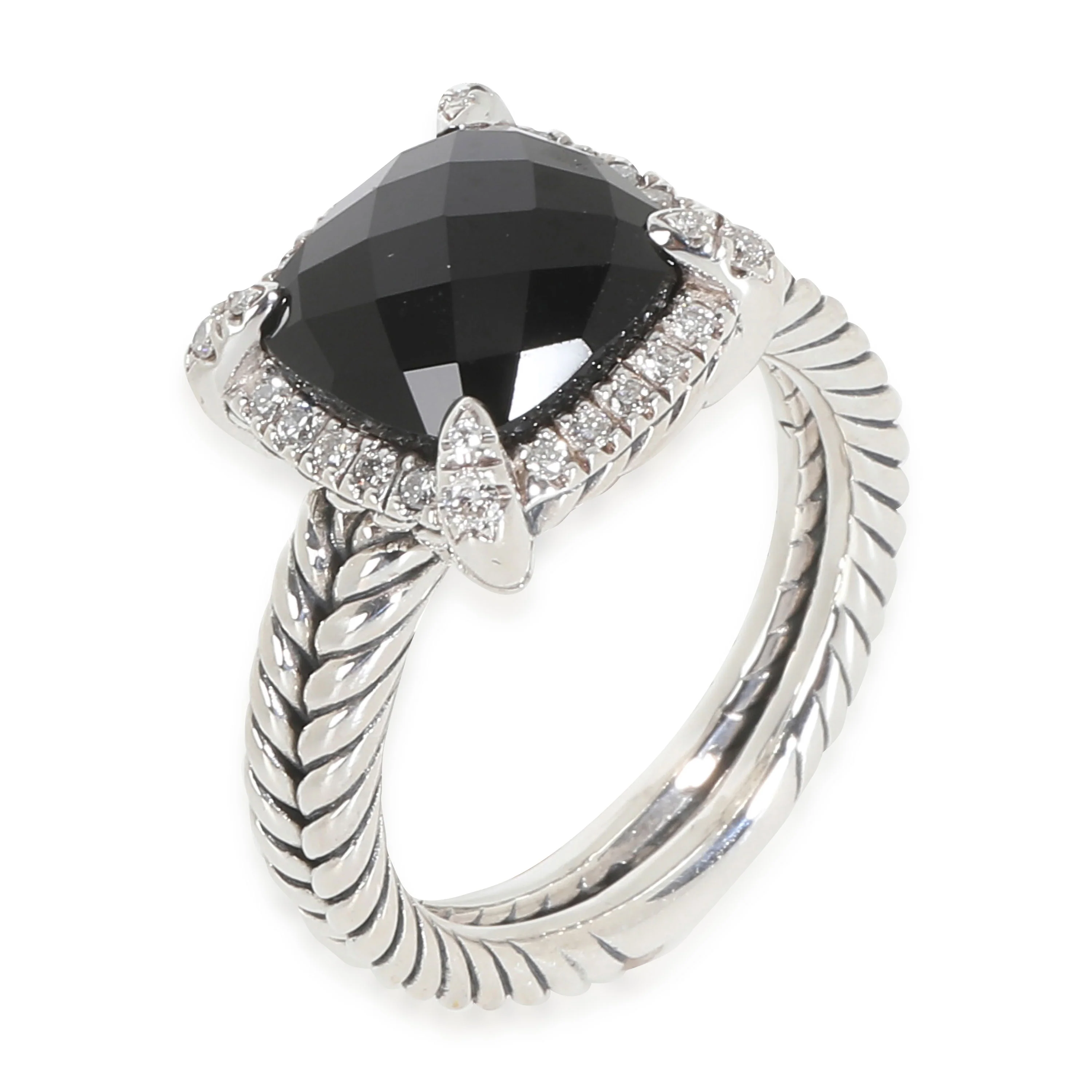 Chatelaine Onyx Ring in Sterling Silver 0.14 CTW - Image 3